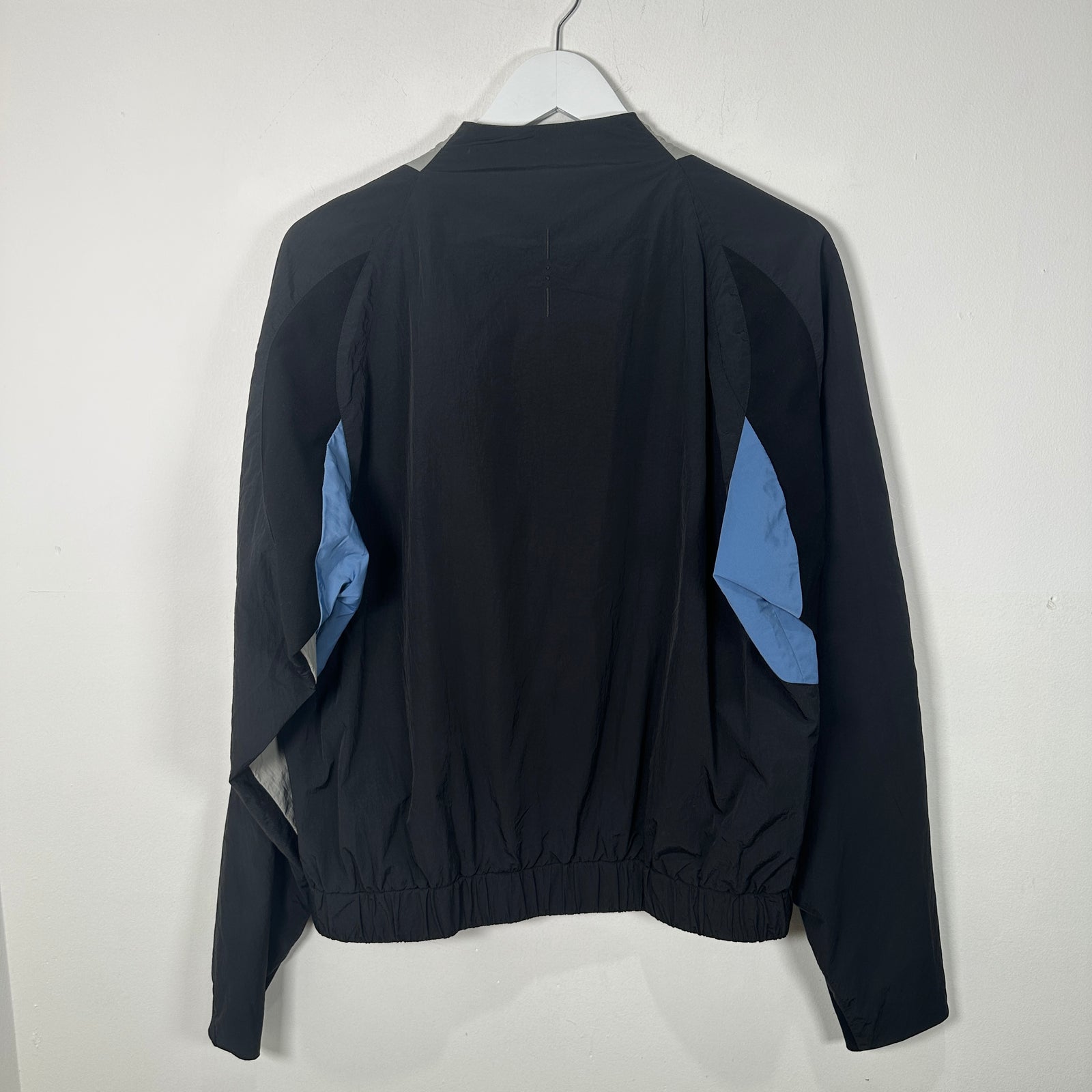 J.L - A.L Black 'Minno' Nylon Track Jacket Size M