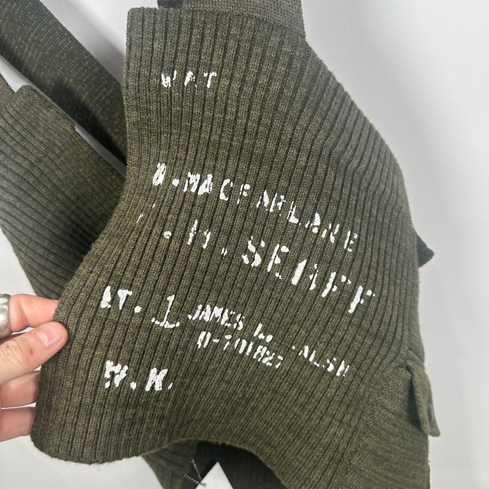 Kapital Green Wool Cargo Utility Rig