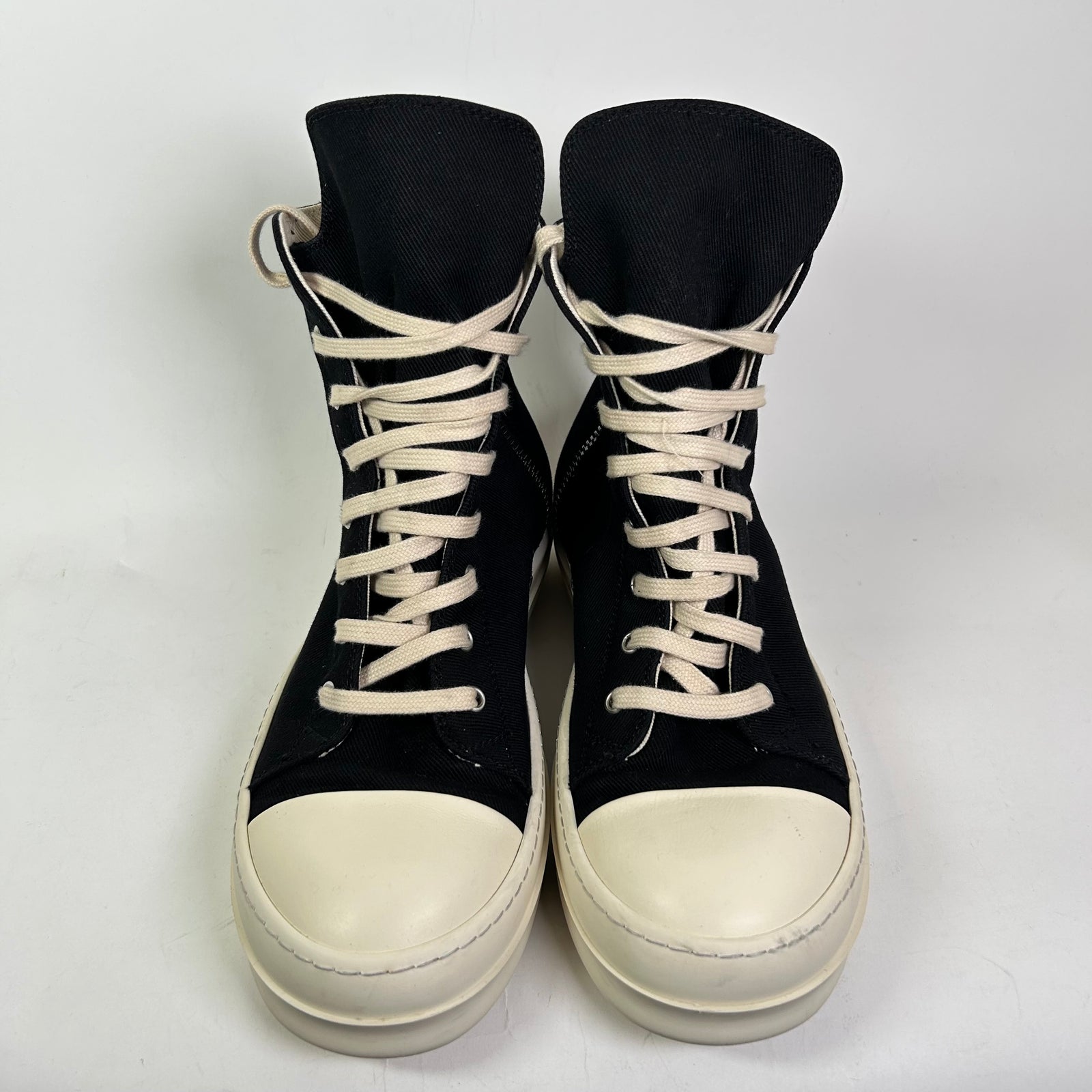 Rick Owens DRKSHDW Canvas High-Top Ramones