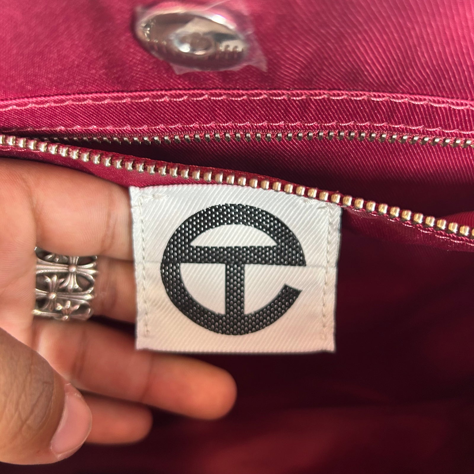 Telfar Corned Beef Leather Large Shopping Bag