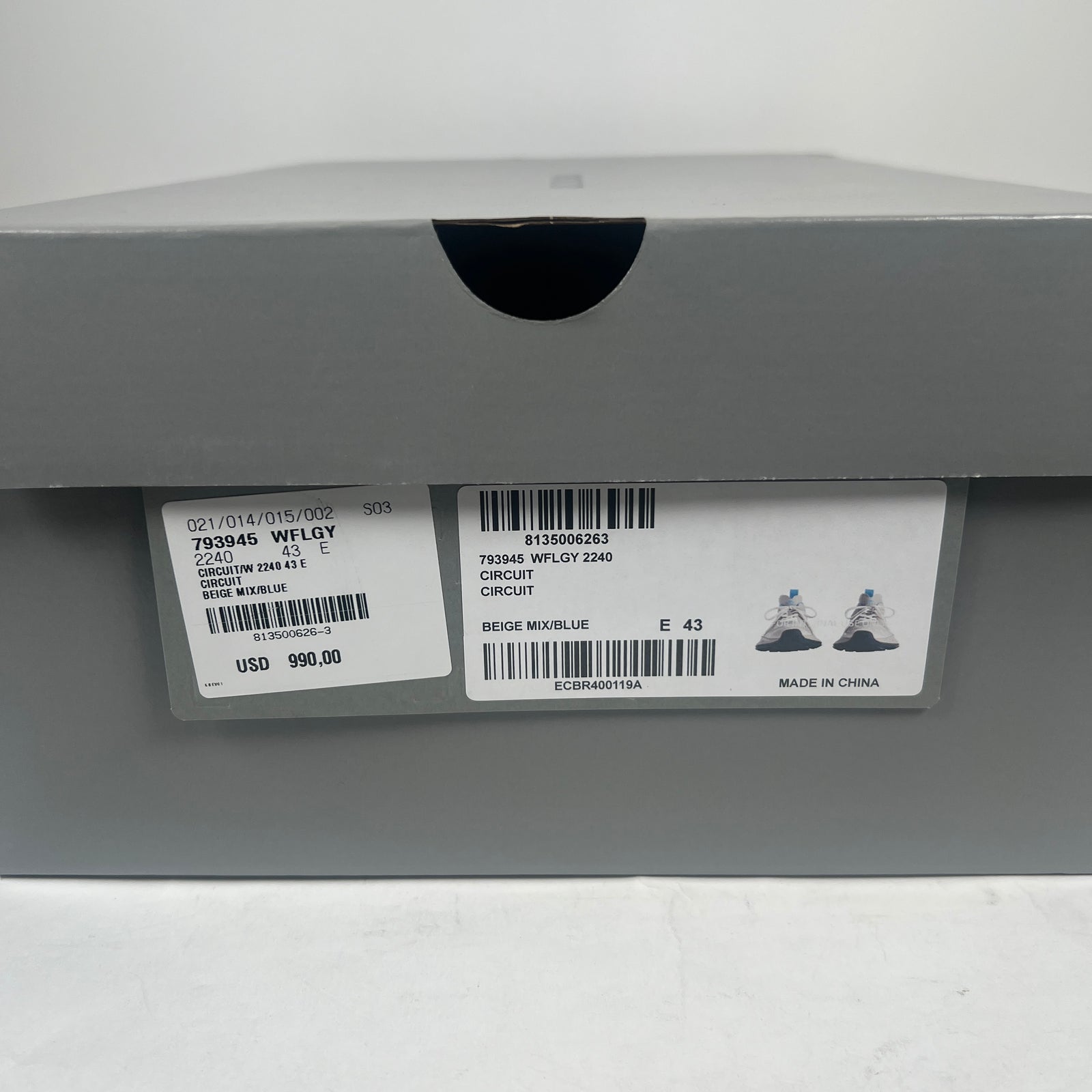 Balenciaga Grey/Blue Circuit Runner Size 43