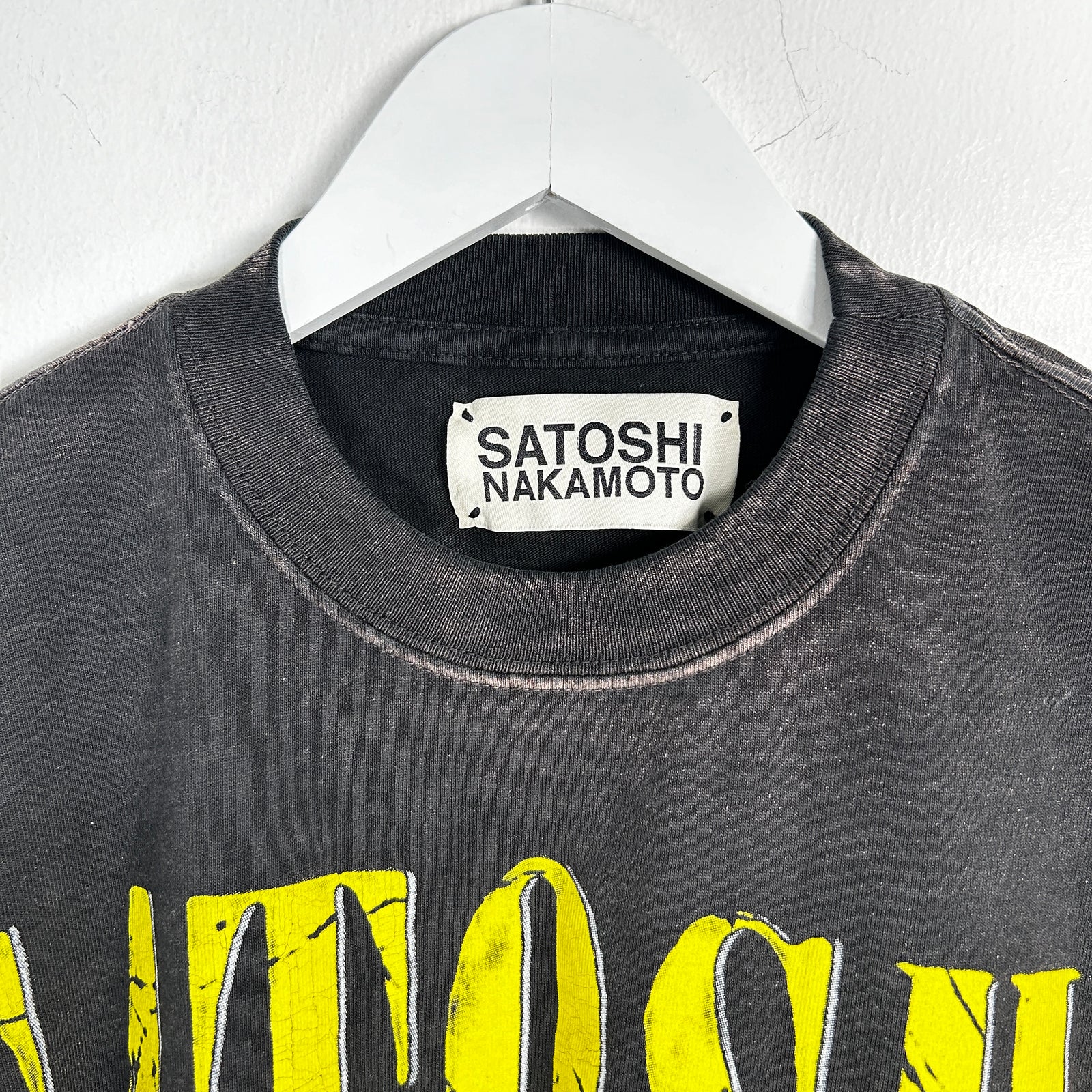 Satoshi Nakamoto Black 'Smiley' Graphic T-Shirt Size M