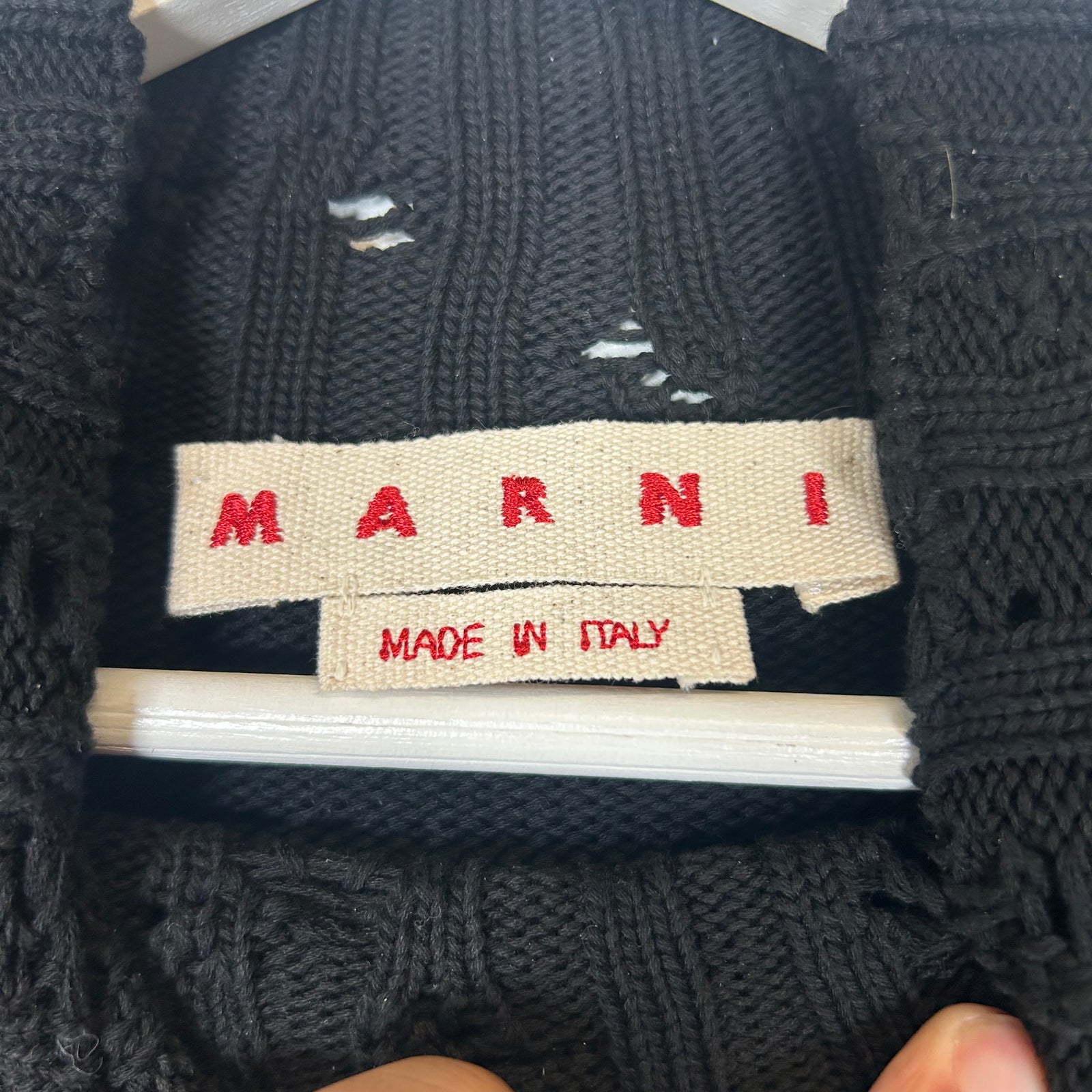 Marni Black Cropped Vest Size S
