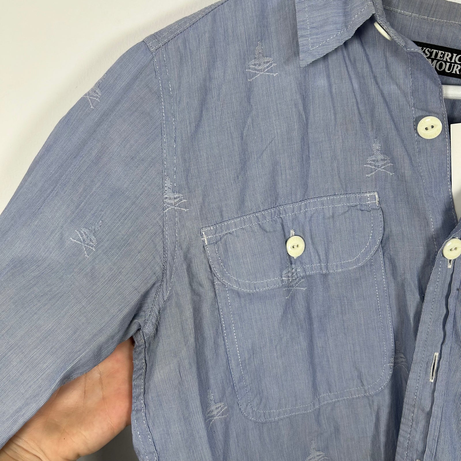 Hysteric Glamour Skull Button Up Shirt Size S