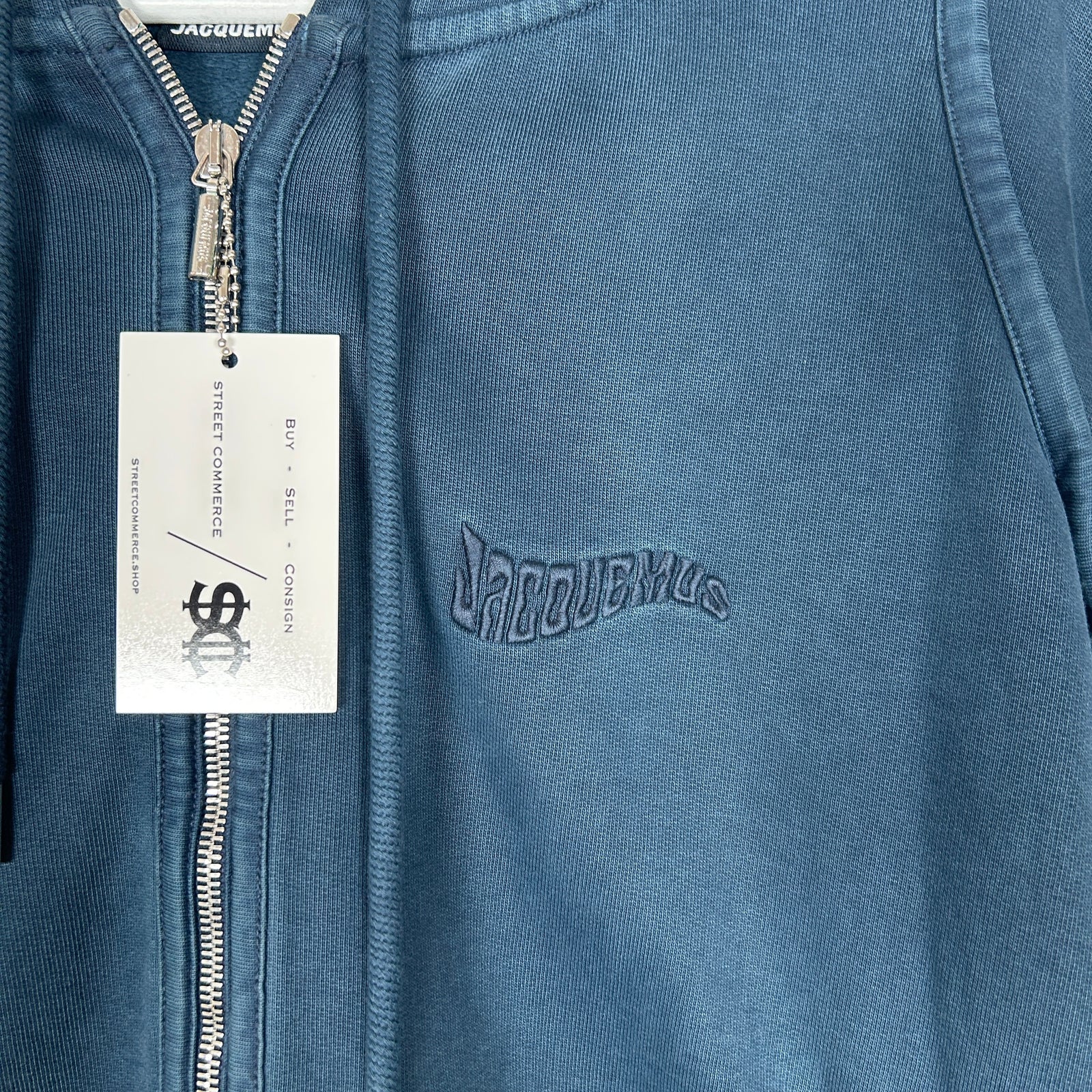 Jacquemus Navy Seam Hoodie Size L