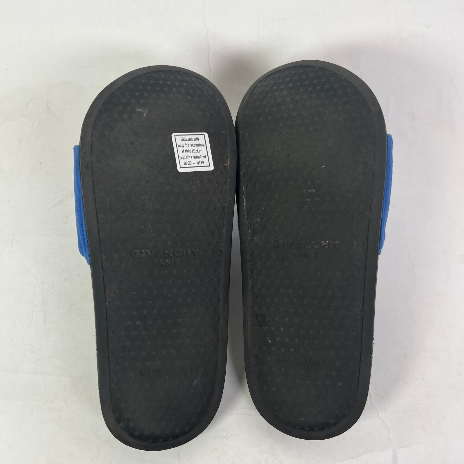Givenchy Blue Velvet Printed Sandals