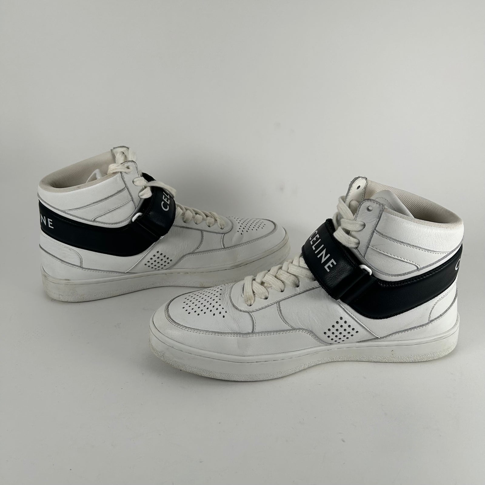 Celine CT-03 White High Trainers Size 8