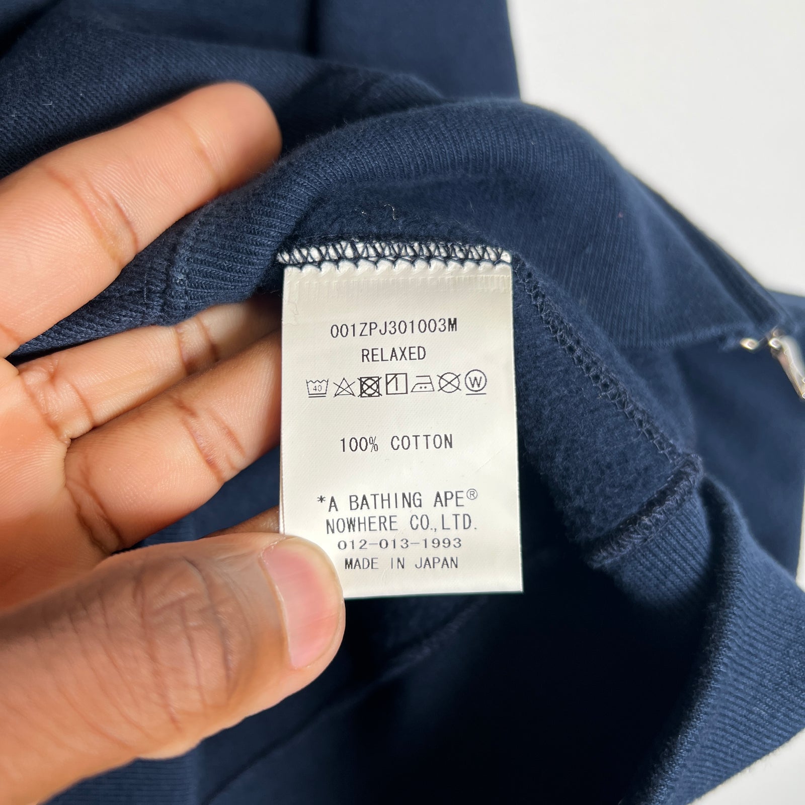 Bape General Made Relaxed-Fit Full Zip Hoodie