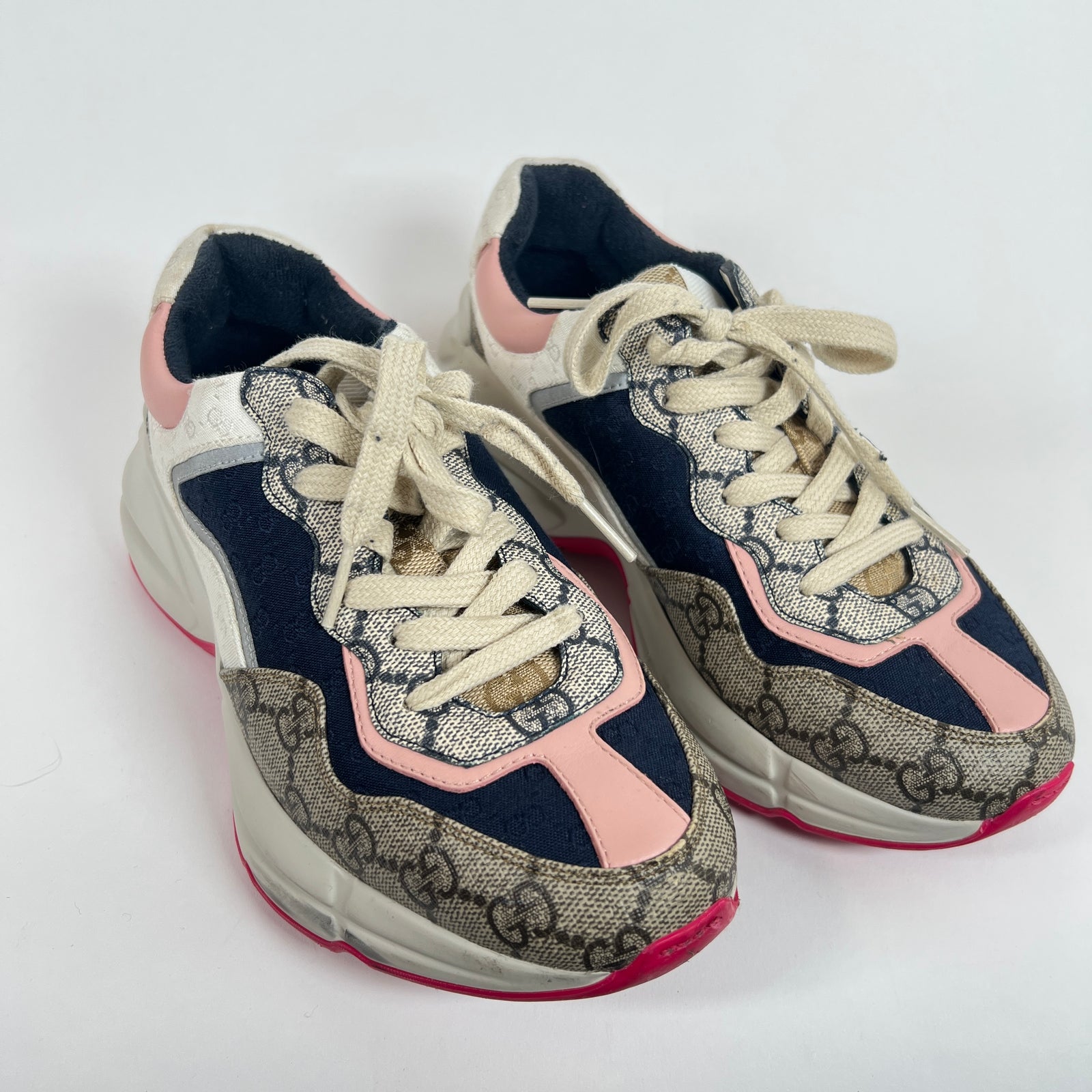 Gucci Multi Color GG Rhyton Sneaker Size 36
