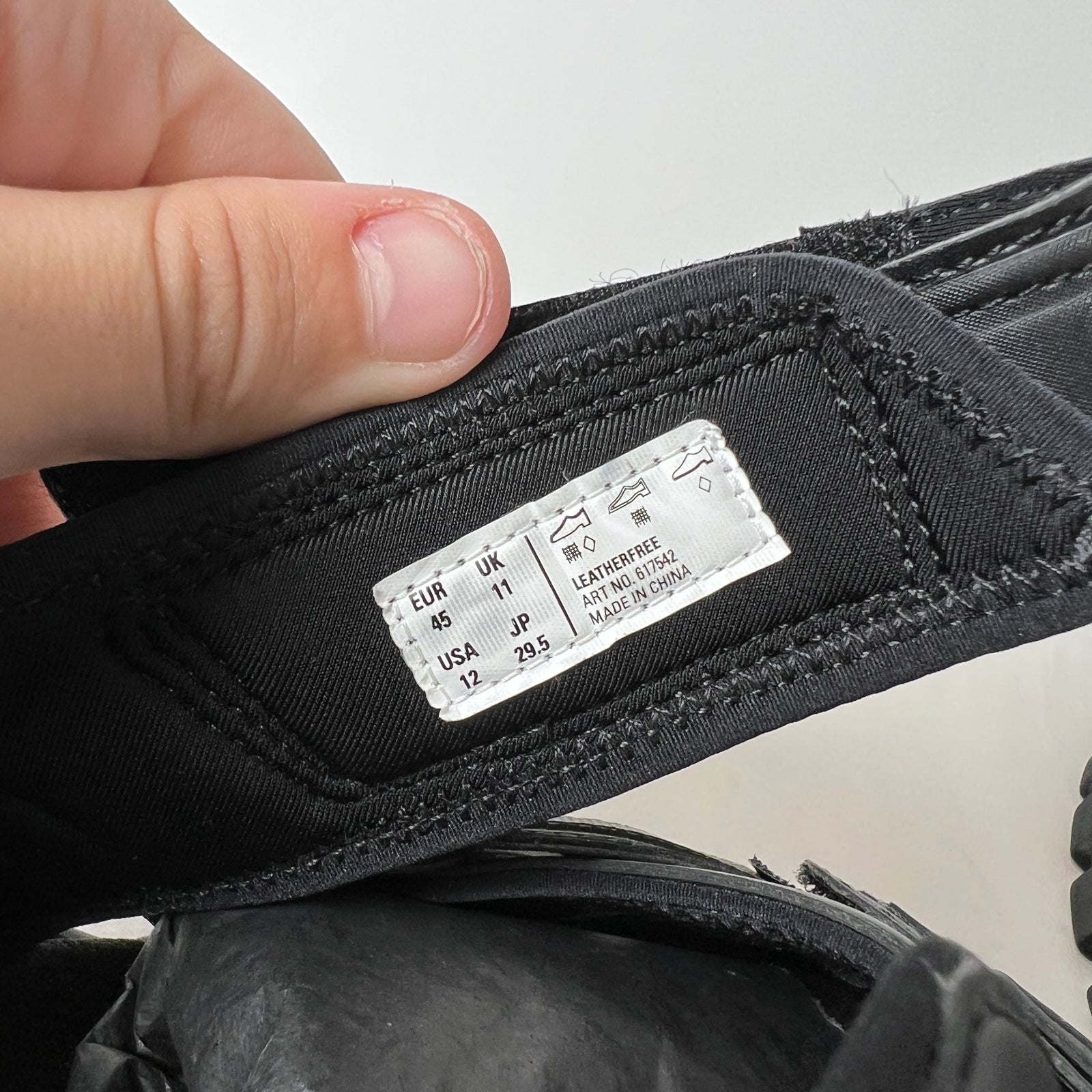 Balenciaga Black Track Sandals Size 45