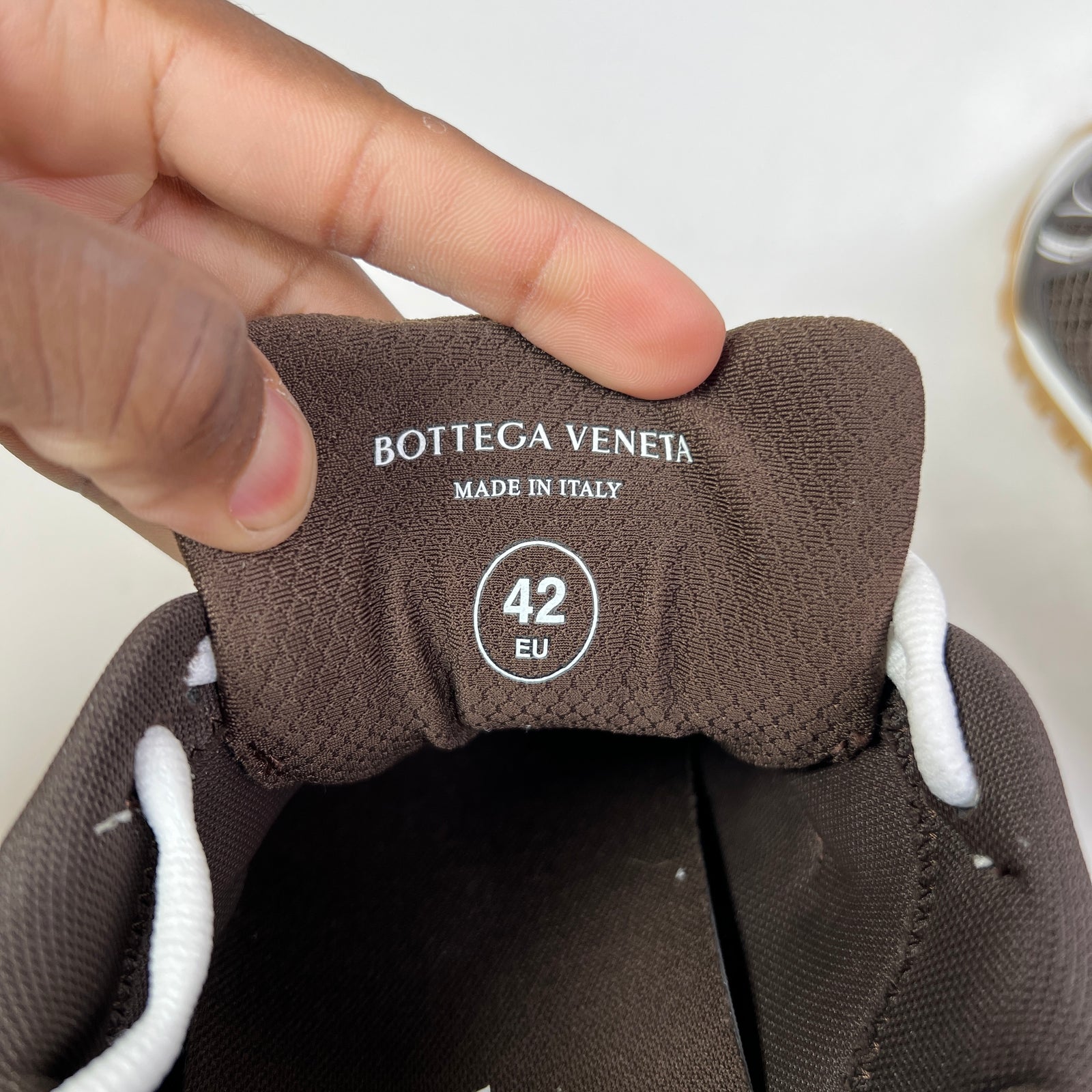 Bottega Veneta Brown Mesh Orbit Sneakers