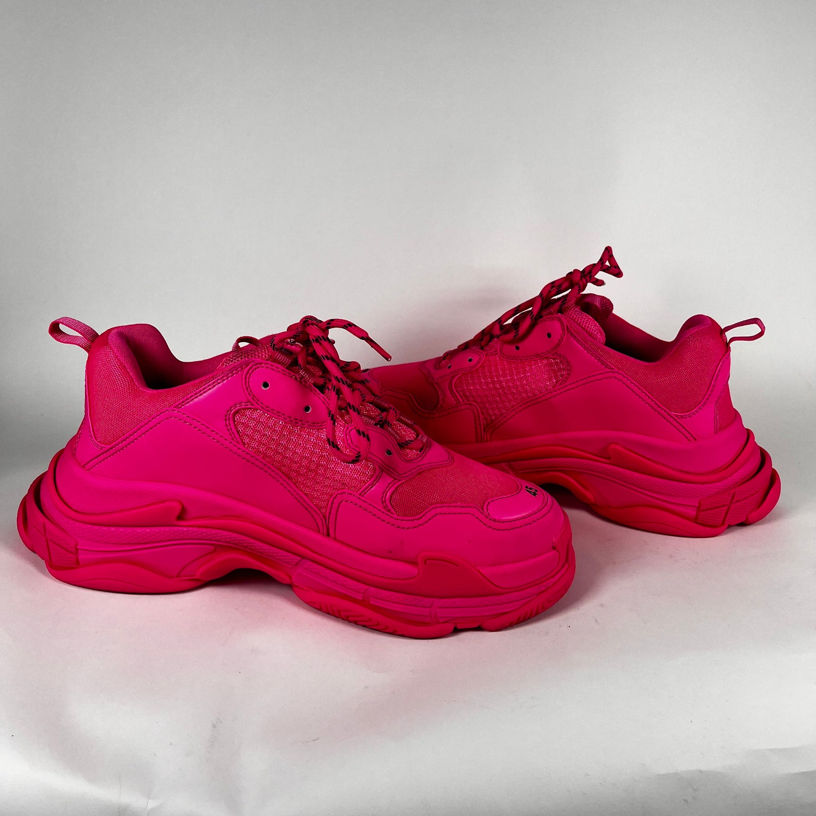 Balenciaga Hot Pink Triple S Sneakers Size 45