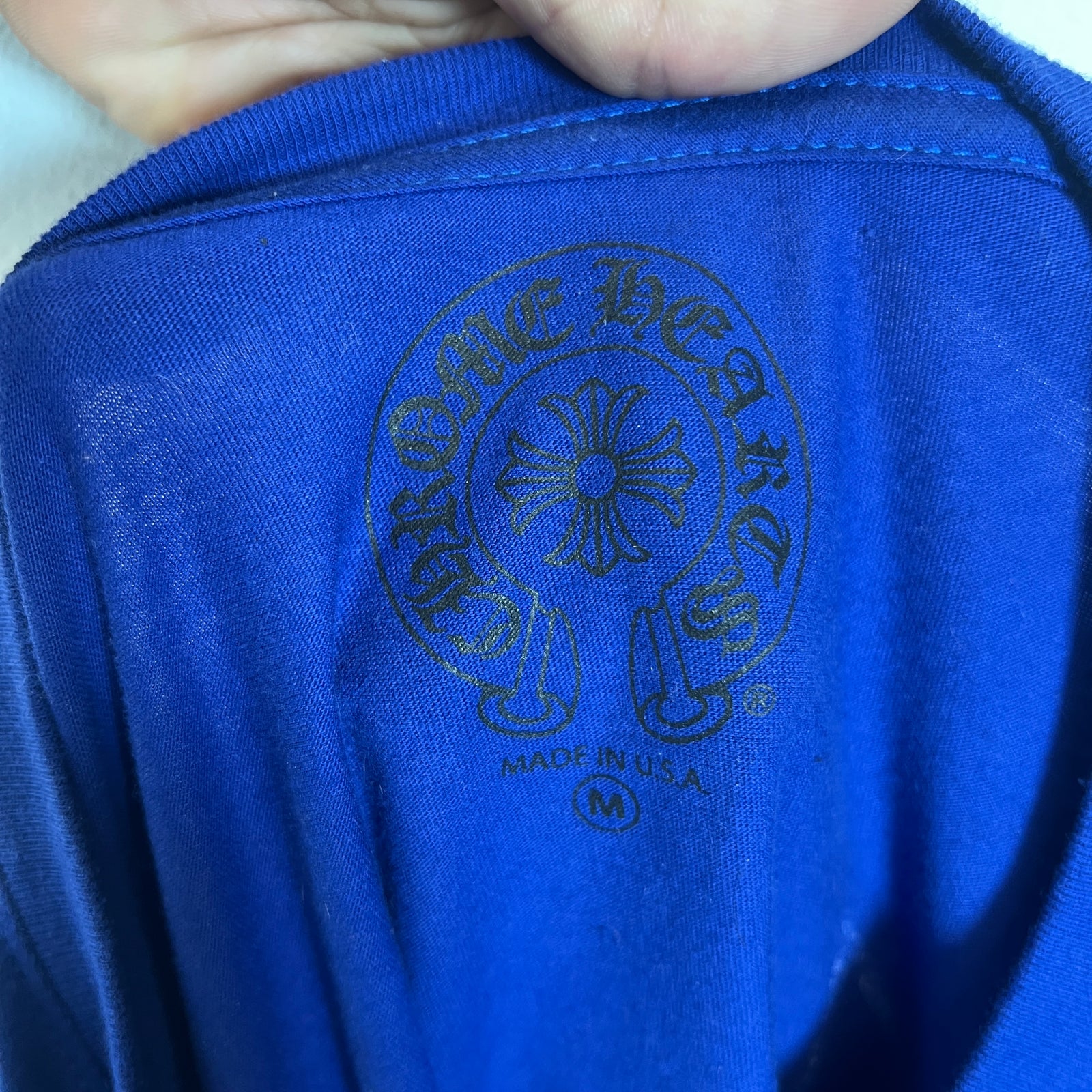 Chrome Hearts Blue Stars Longsleeve Size M