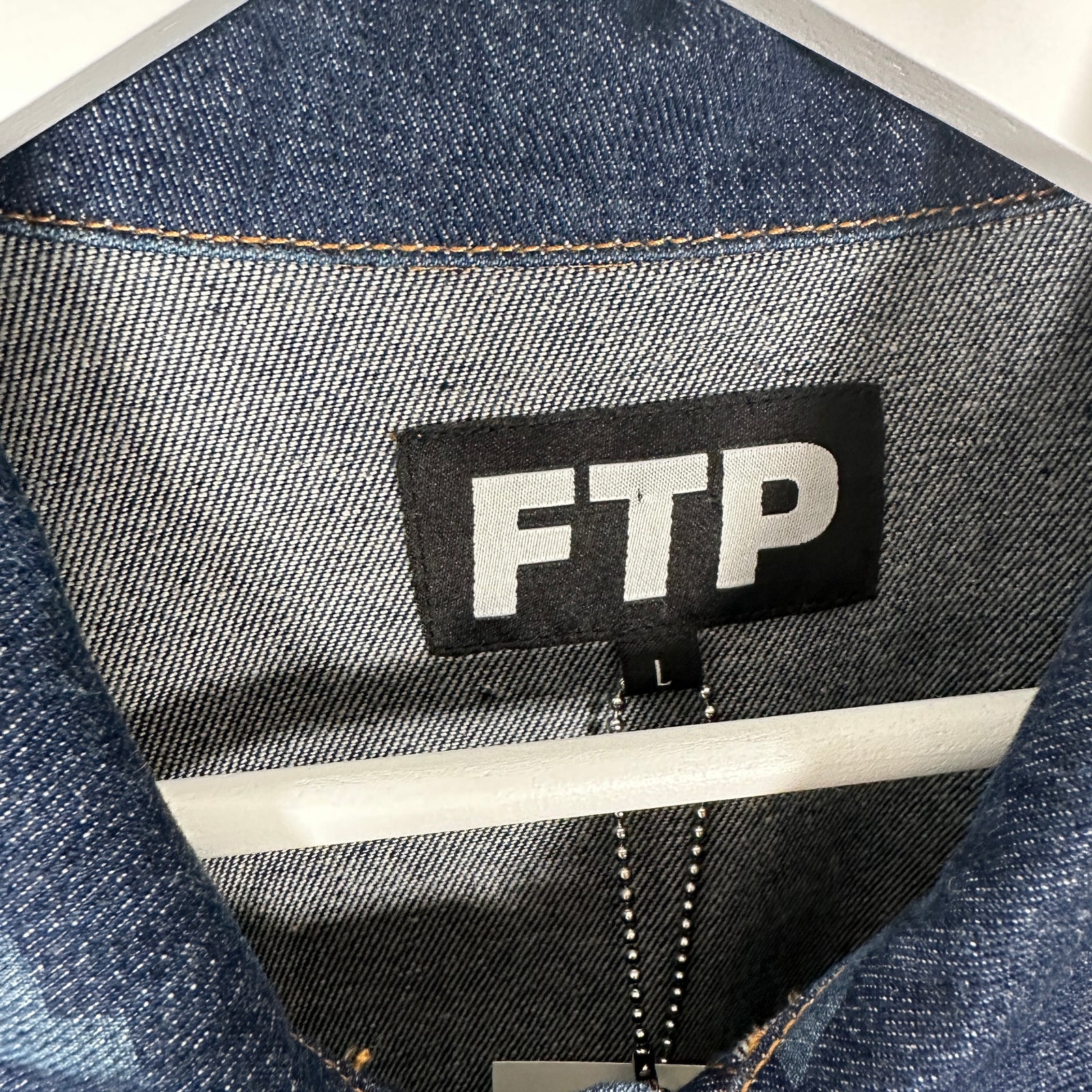 FTP All-Over Print Denim Jacket Size L