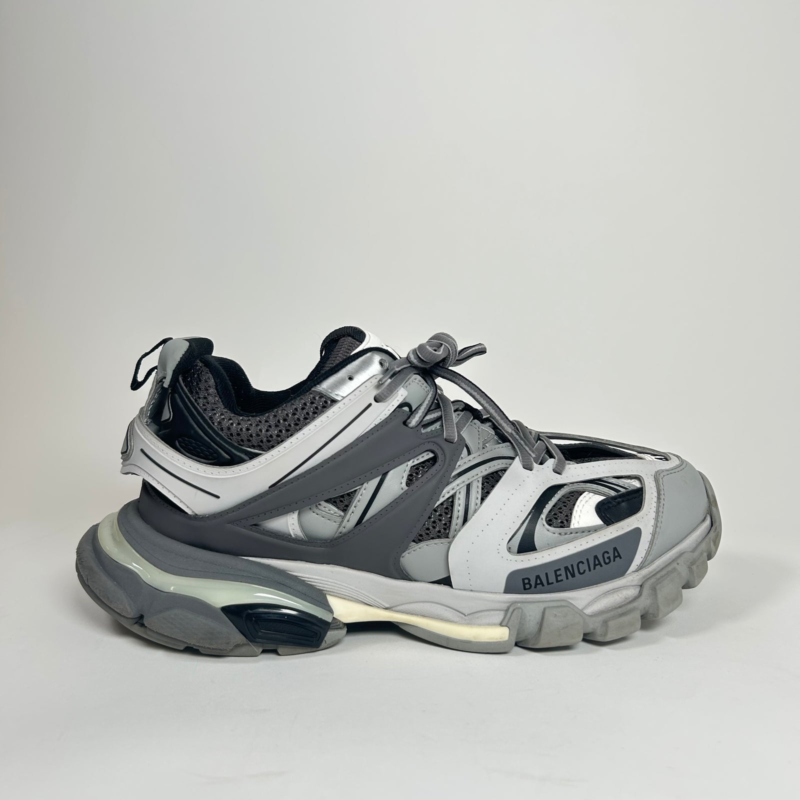 Balenciaga Grey LED Track Sneakers Size 41