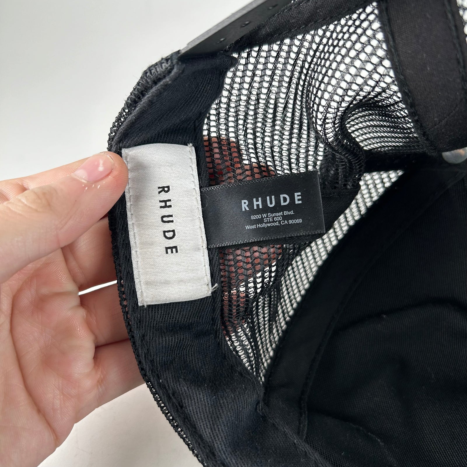 Rhude Black Supercross SnapBack Hat