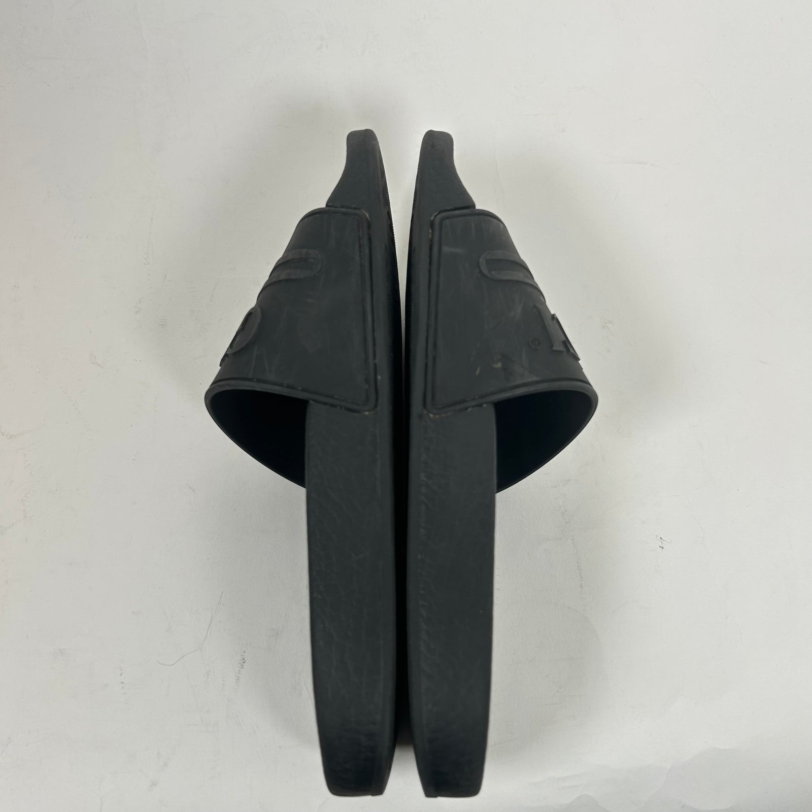 Gucci Black Logo Slides Size 34
