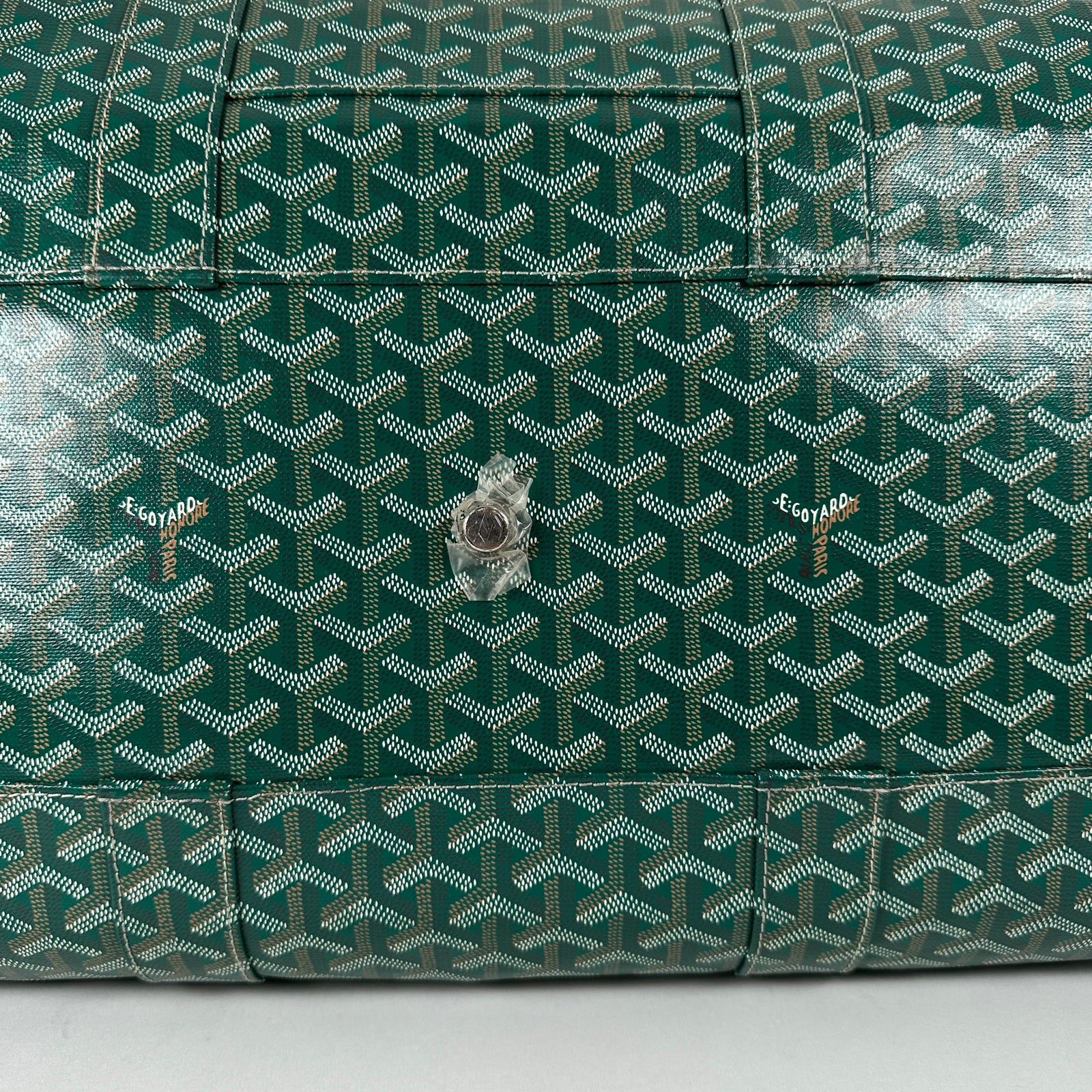 Goyard Goyardine Green Boeing 55 Travel Duffle Bag