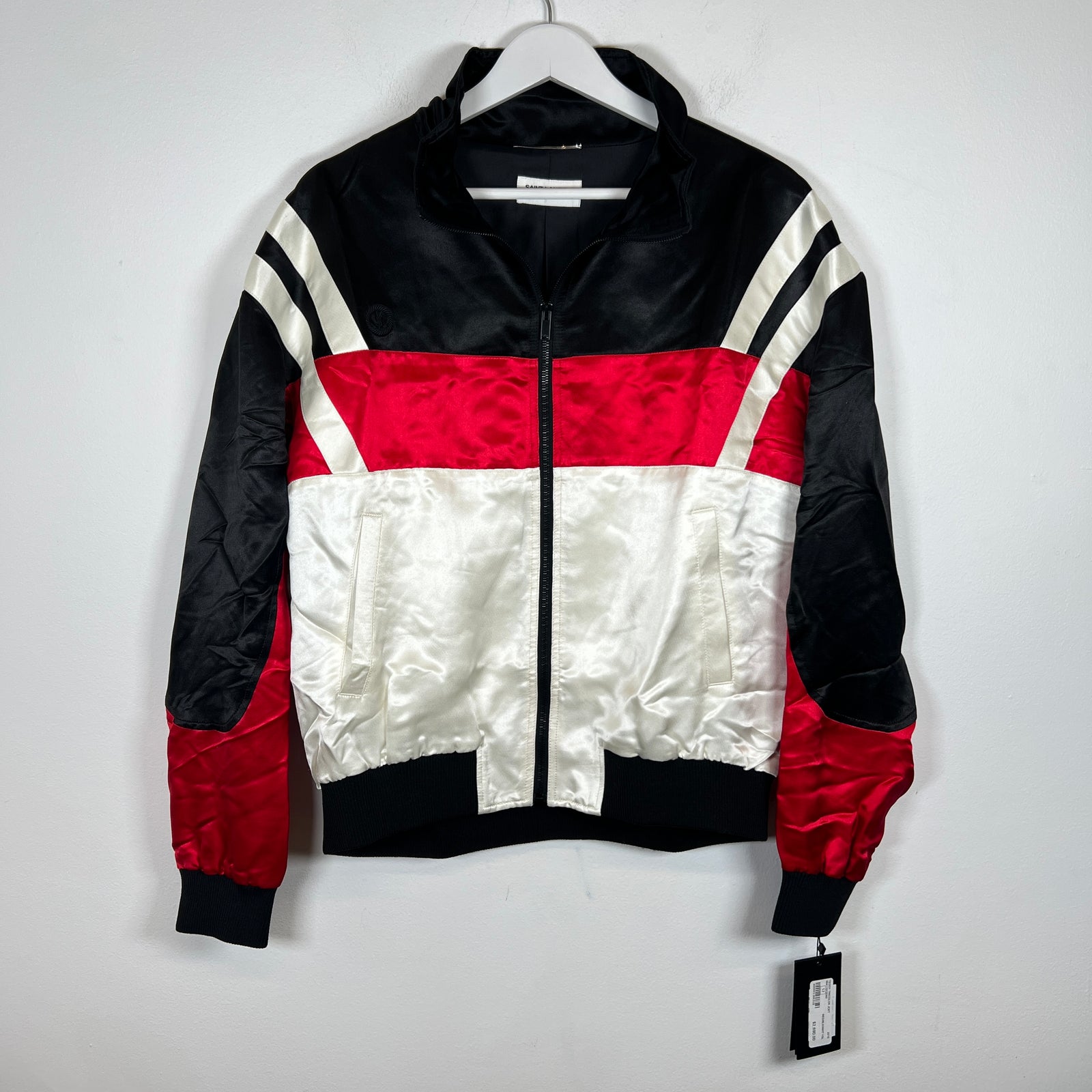 Saint Laurent Tricolor Teddy Track Jacket Size 52