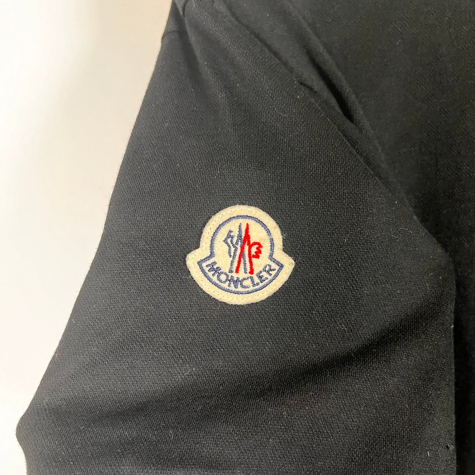 Moncler Black/Red Polo Size L