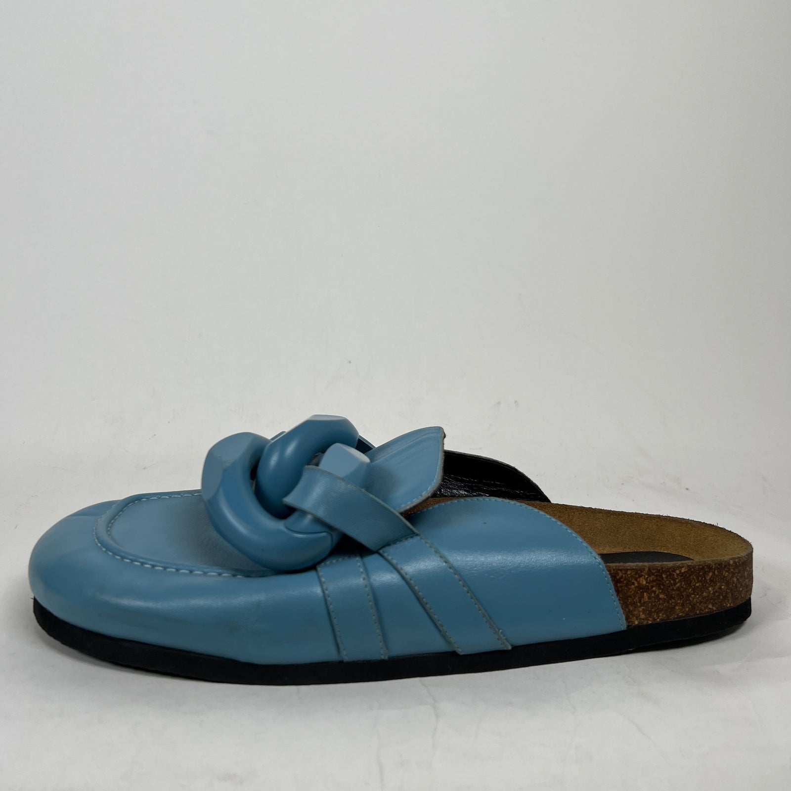 JW Anderson Blue Chain Leather Loafer Size 45