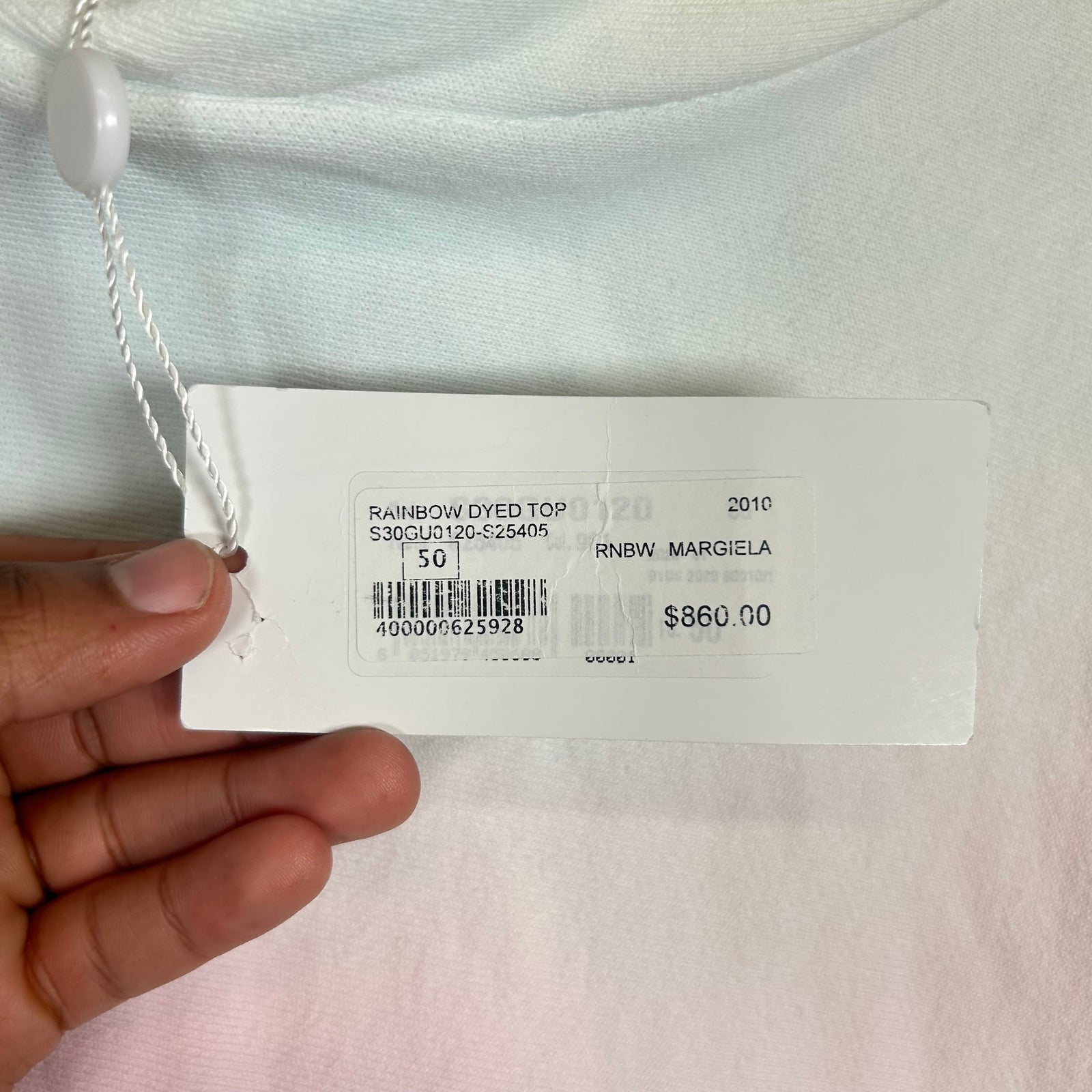 Maison Margiela SS20 Pastel Tye Dye Hoodie Size M