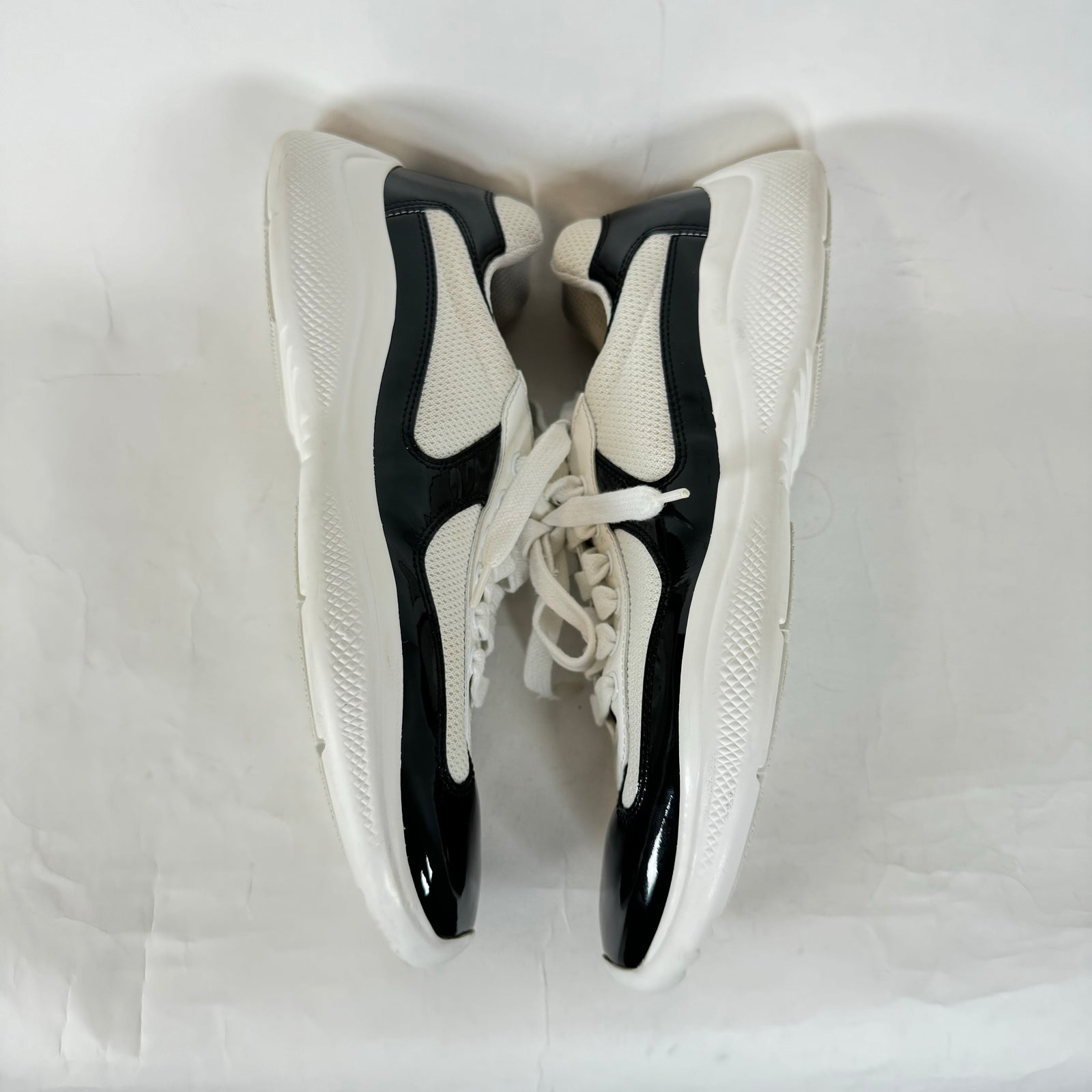 Prada White/Black America Cups Size 7.5