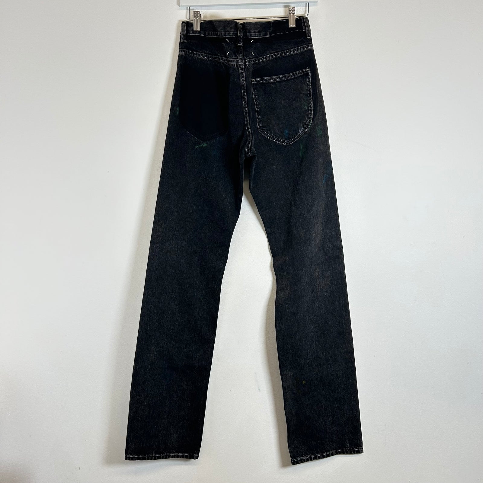 Maison Margiela Darkwash Paint Splatter Jeans Size 31