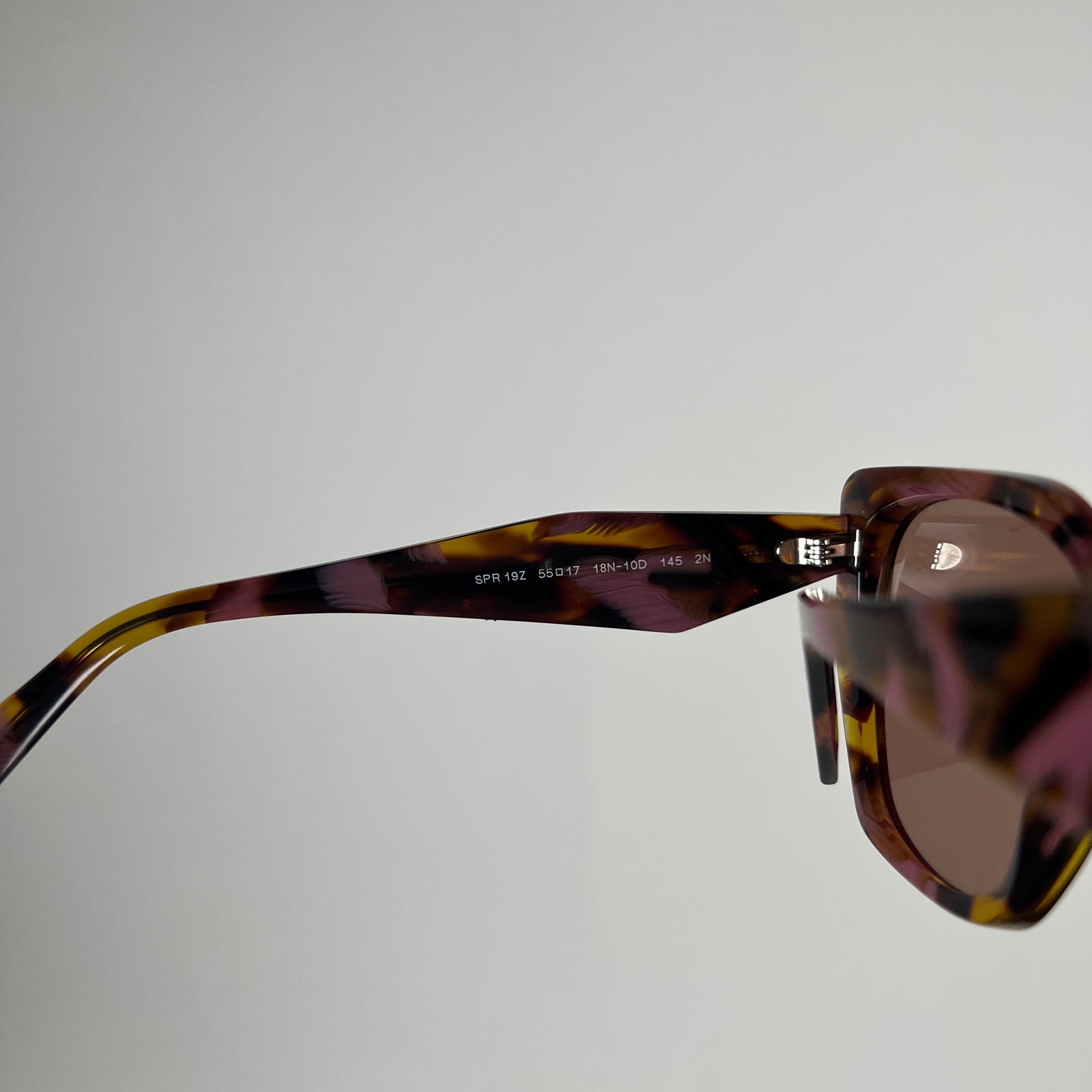 Prada Pink PR 19ZS Rectangle Sunglasses