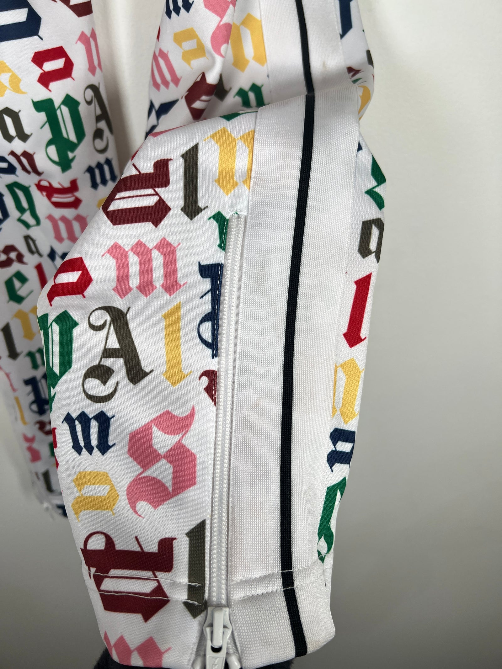 Palm Angels All-Over Letter Track Pants Size S