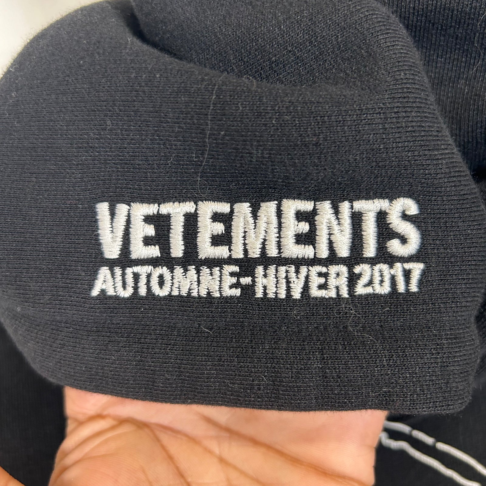 Vetements Black Femme Total Fucking Darkness Hoodie Size S