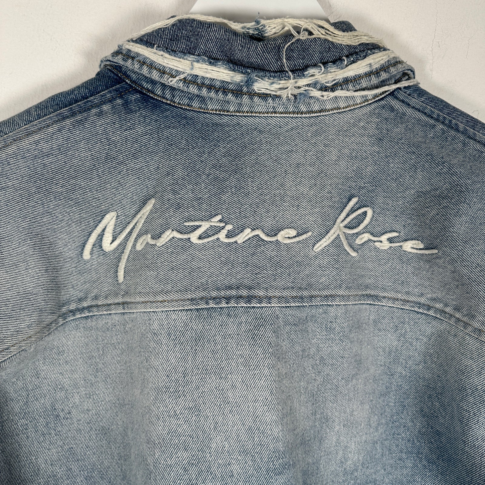Martine Rose Denim Button-Up Shirt Size L