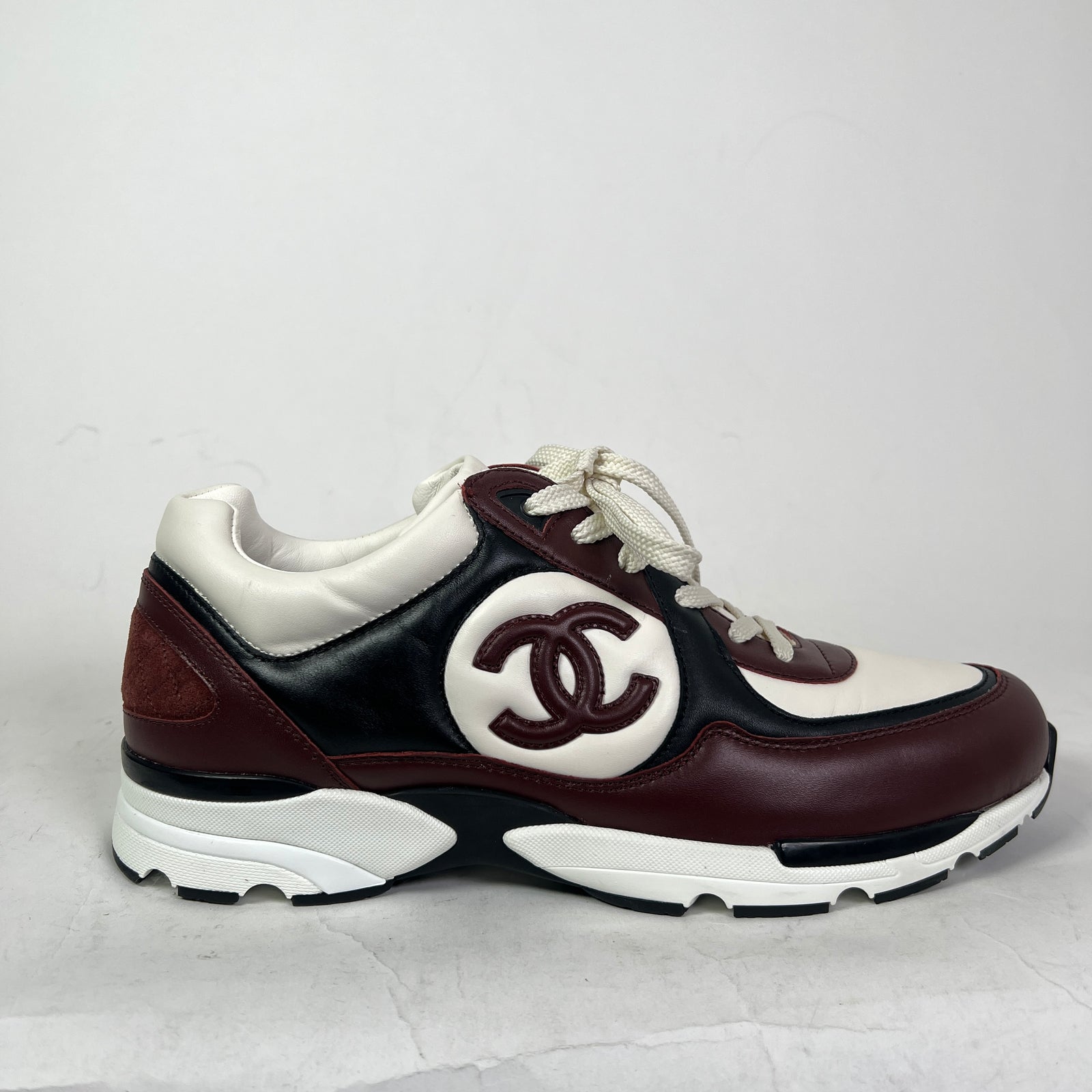 Chanel Interlocking CC Calfskin Leather Runners