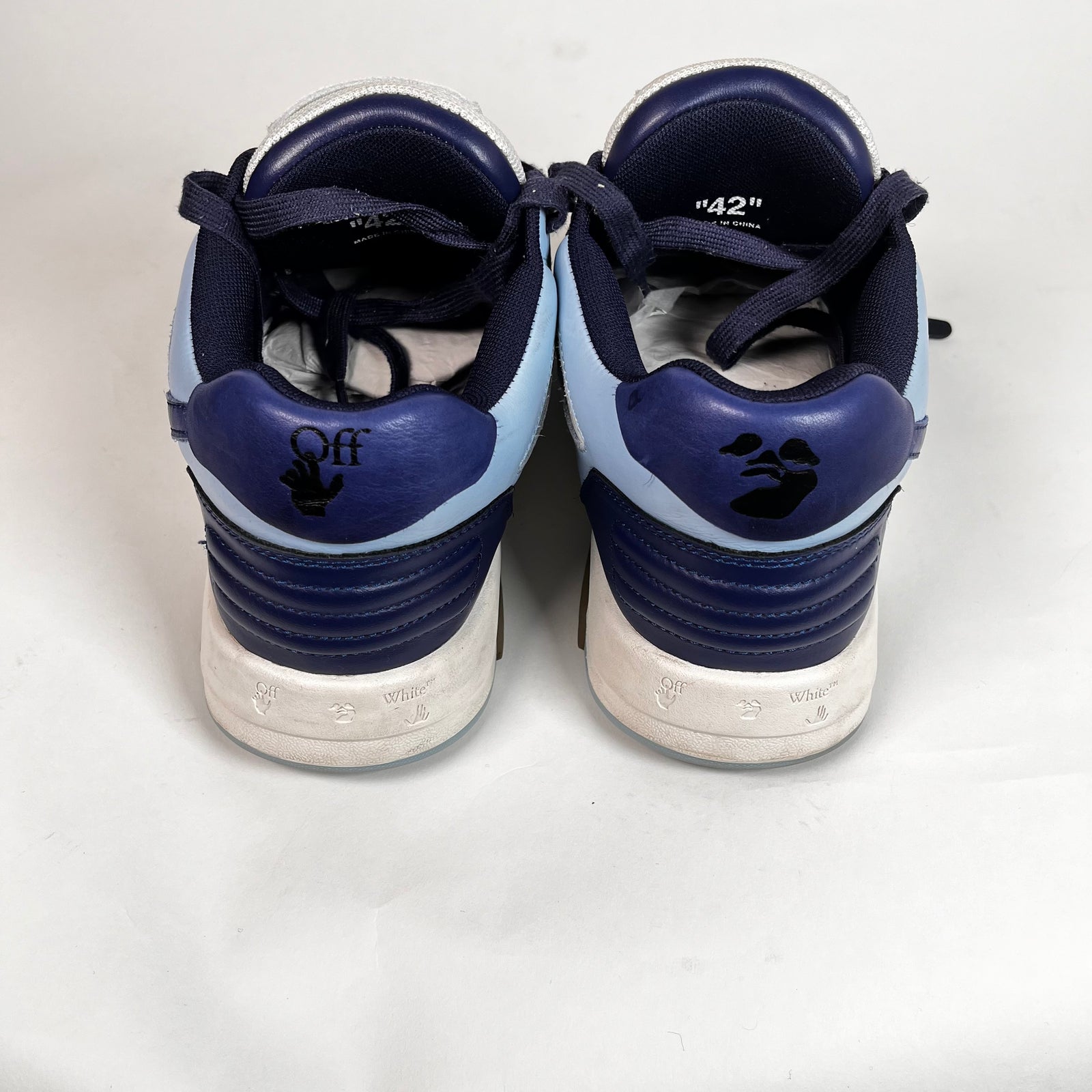 Off-White Light Blue/White Out of Office Sneakers Size 42