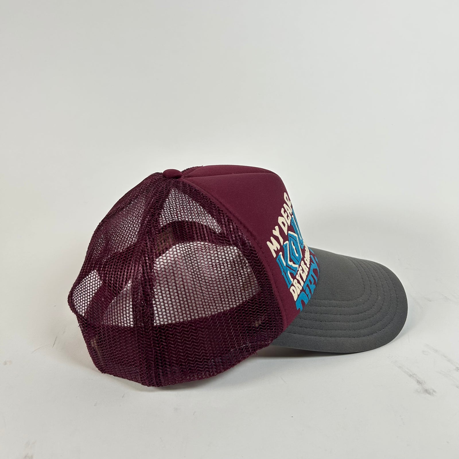 Kapital Burgundy Dirty Shrink Trucker Hat