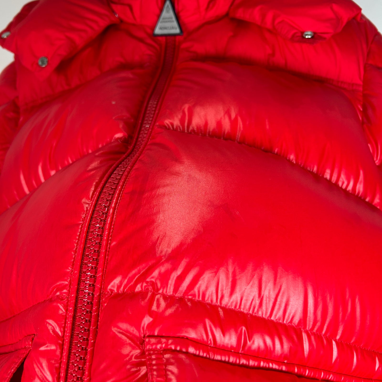 Moncler Red Maya Puffer Jacket Size 3