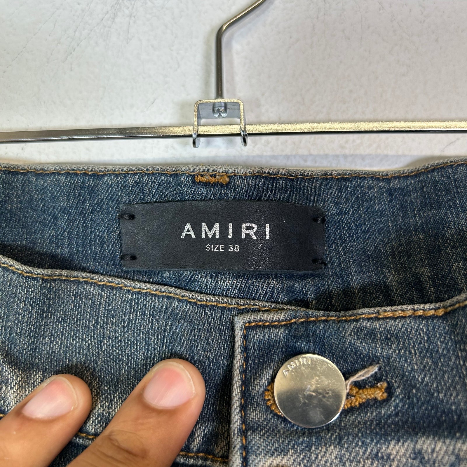 Amiri MX1 Mudwash Black Patch Jeans