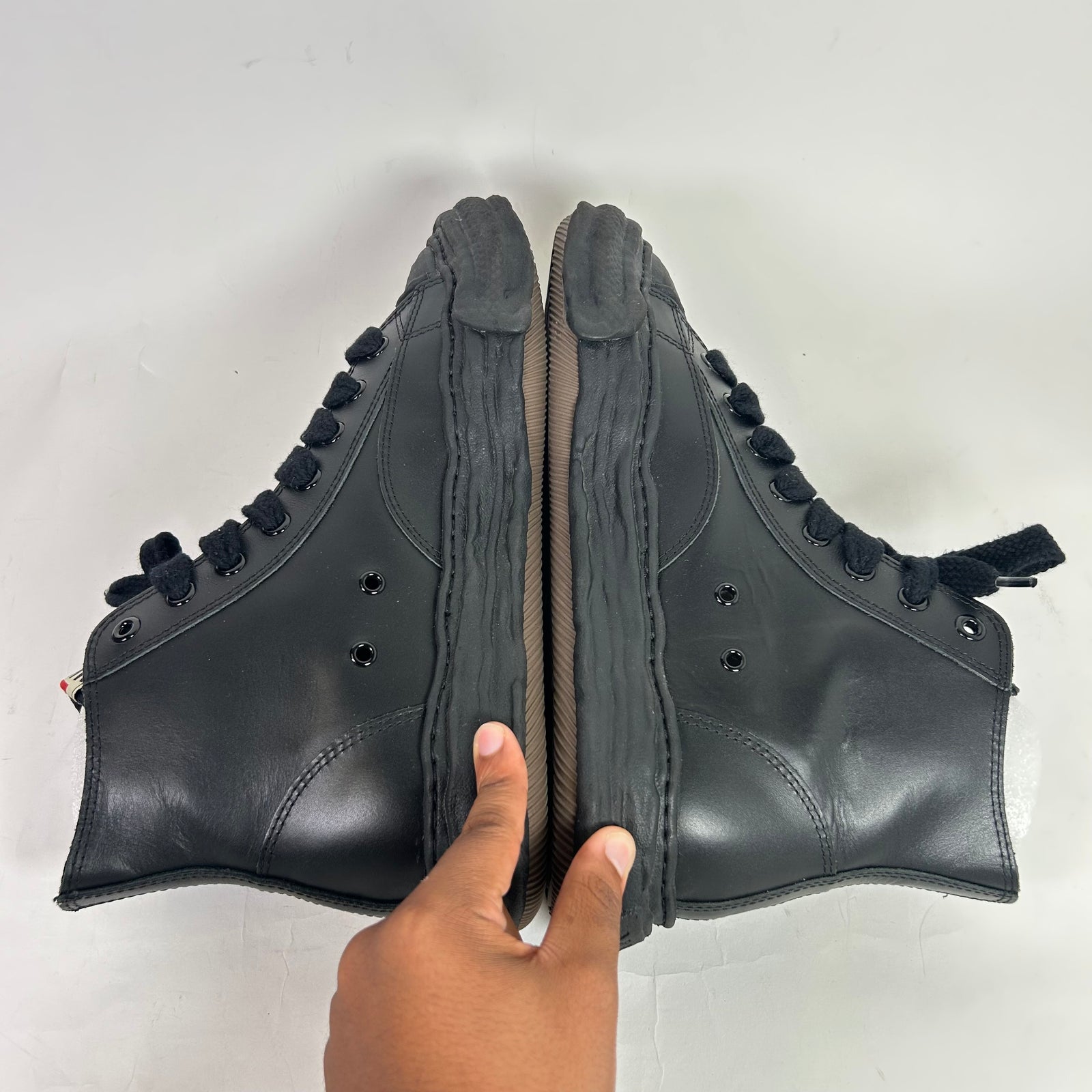 Maison Mihara Yasuhiro Peterson23 Leather High-Top Sneakers