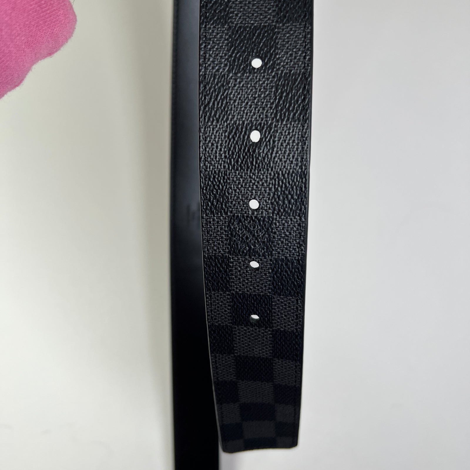 Louis Vuitton Damier Graphite LV Initiales 40MM Belt