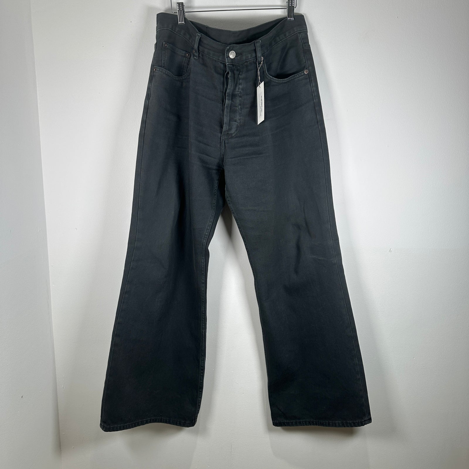 Acne Studios Black Flared 1981 Cut Jeans Size 34