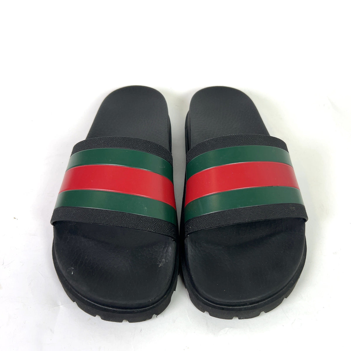 Gucci GG Web Rubber Sandals