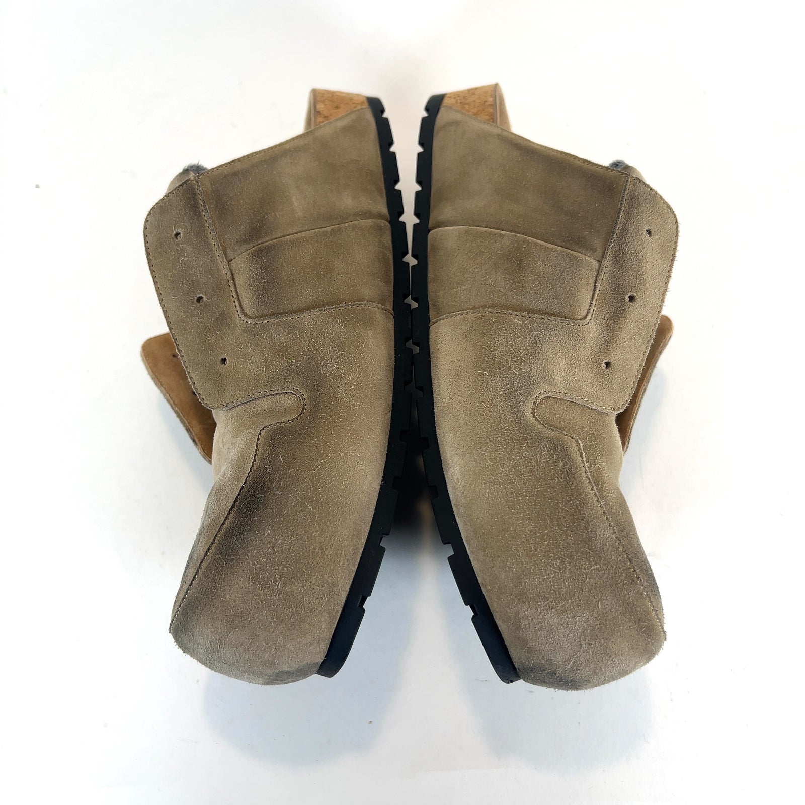 Balenciaga Worn Out Suede Dumbo Mules