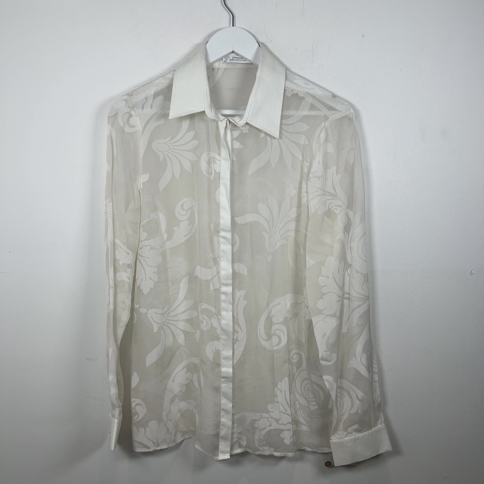 Versace Silk Floral Button-Up Shirt