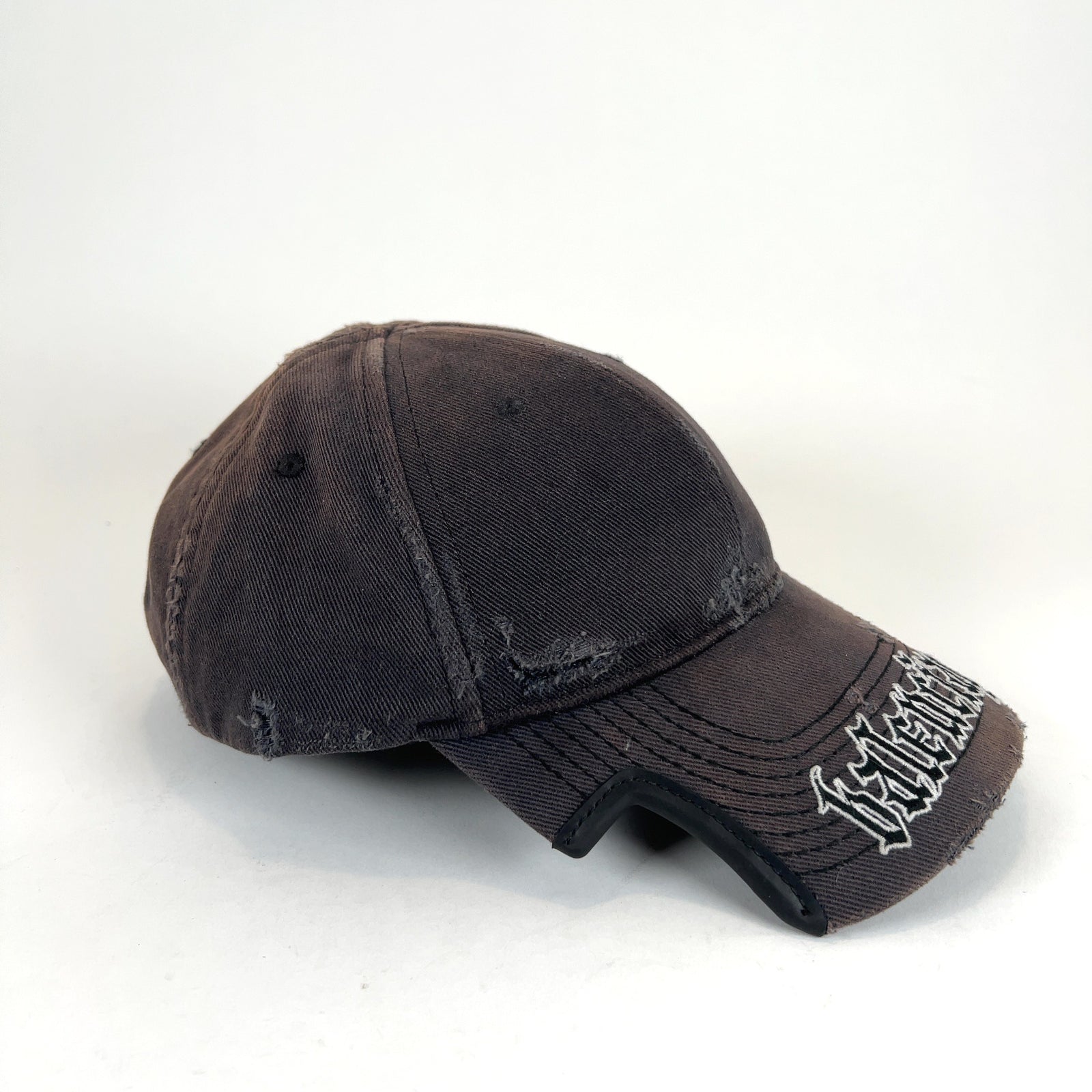 Balenciaga Old English Logo Cut Hat