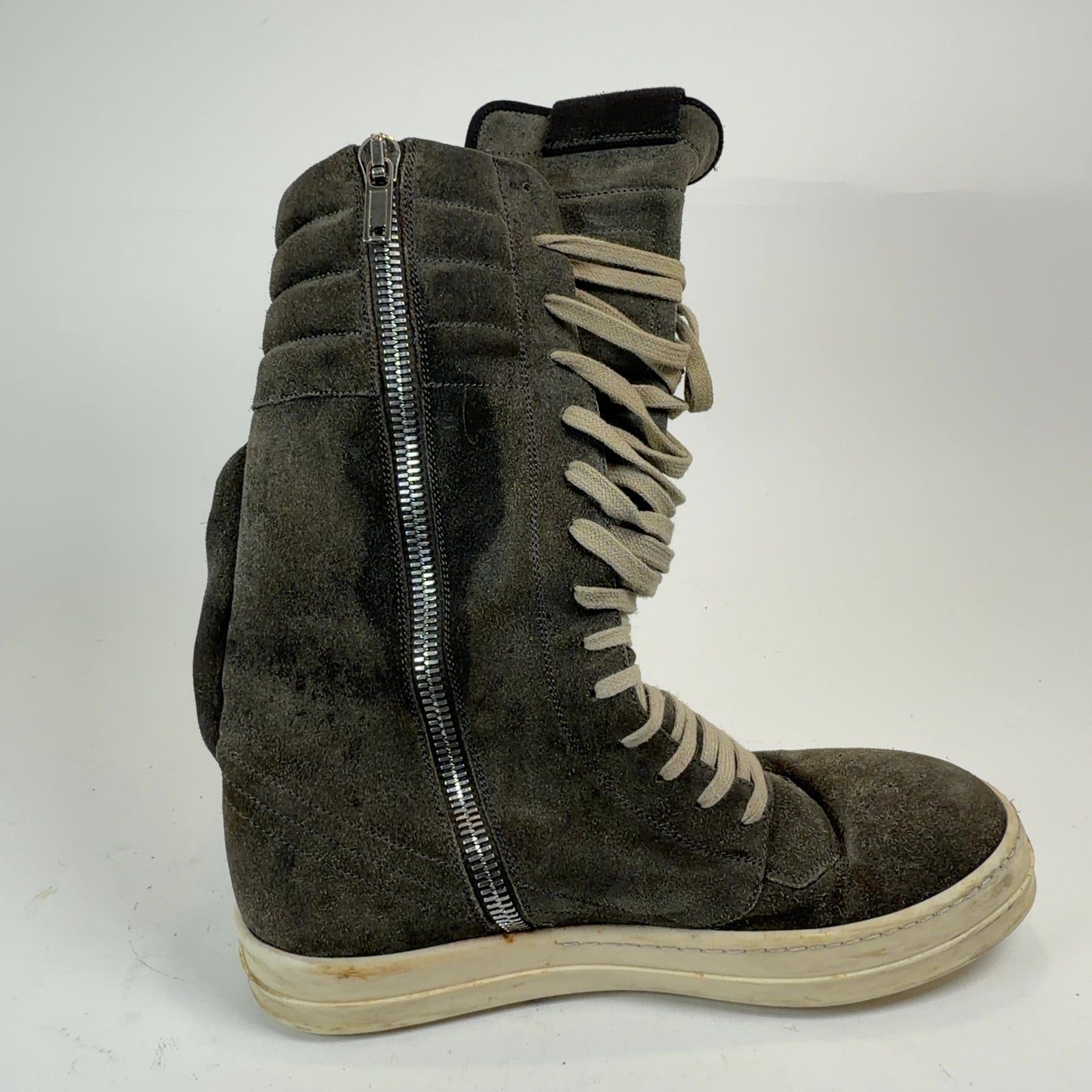 Rick Owens Dust Suede Cargobasket Sneakers