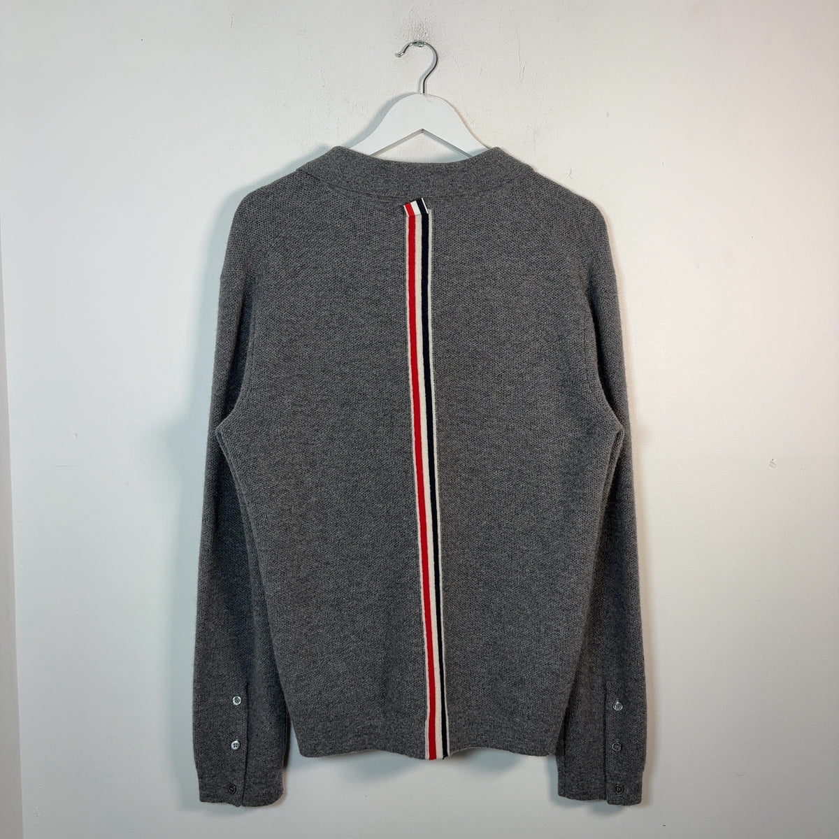 Thom Browne 3-Pocket Button-Up Knitted Cardigan