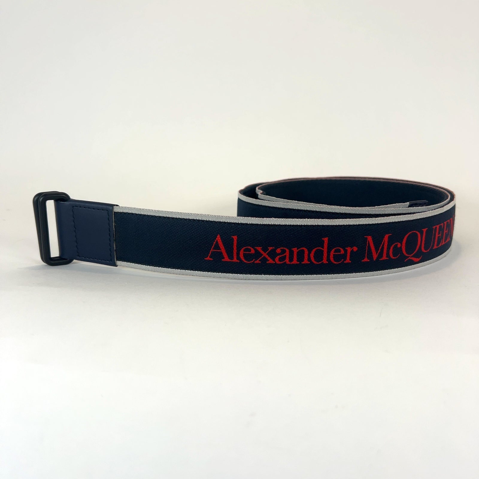Alexander McQueen Logo Double Buckle Belt