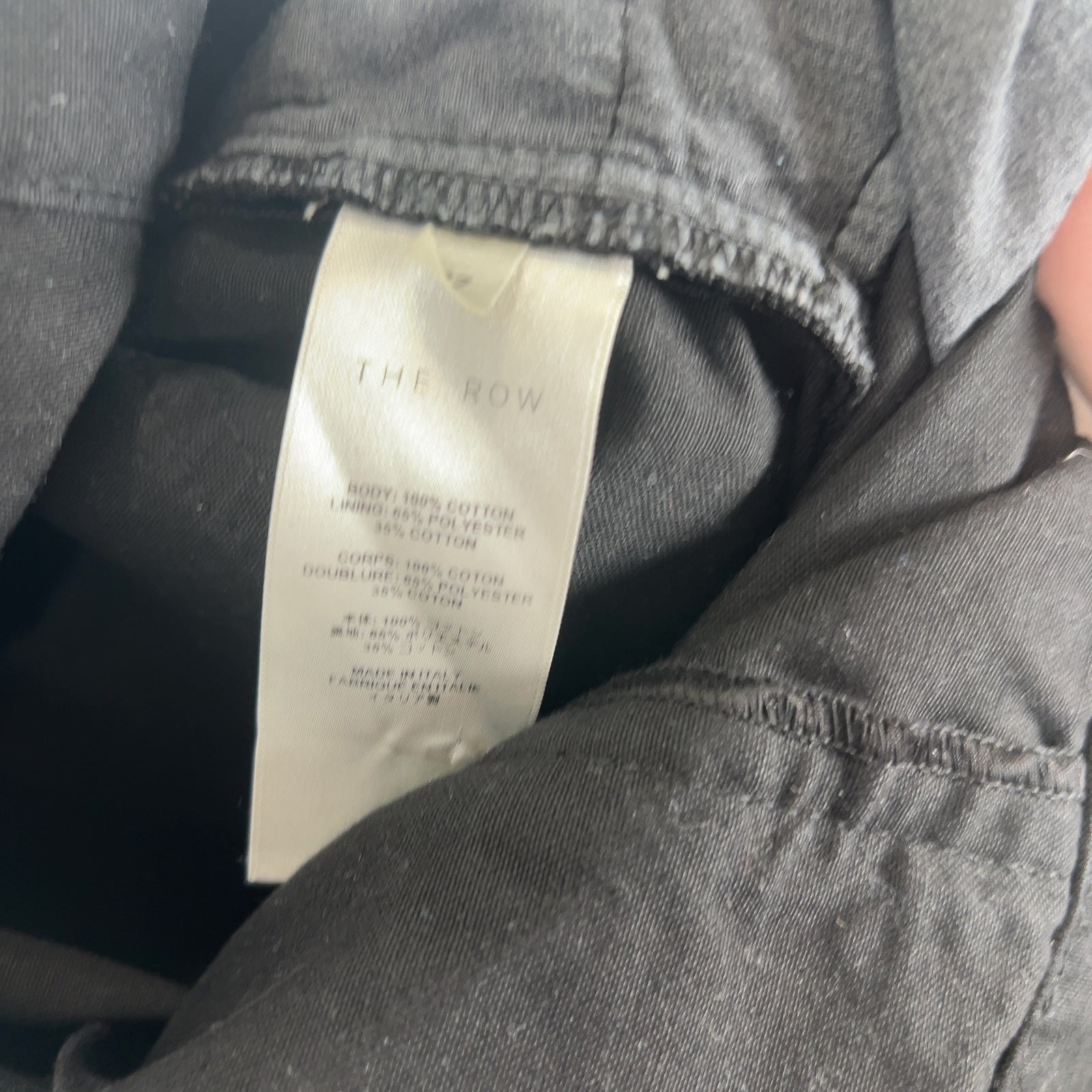 The Row Straight Fit Cotton Pants