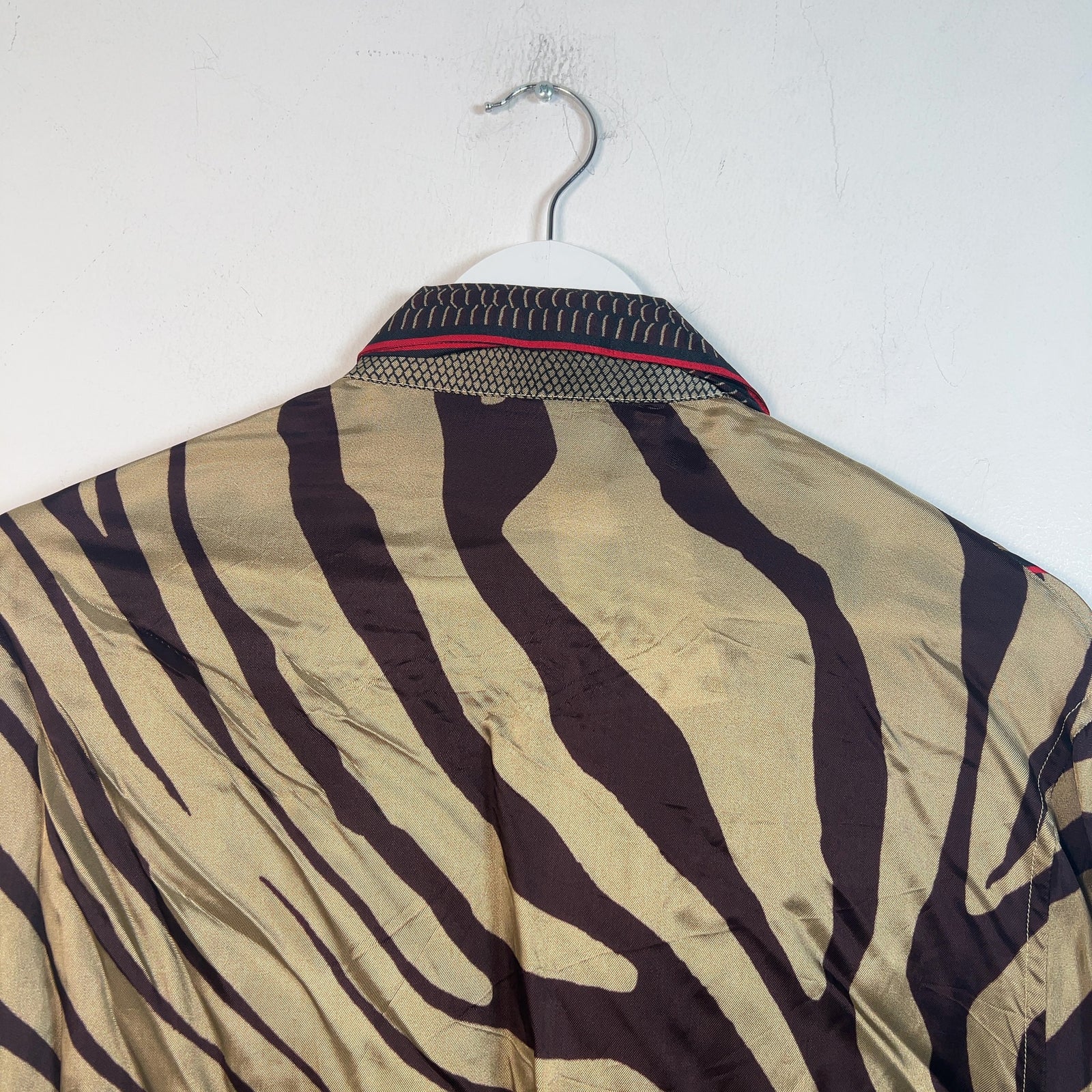 Roberto Cavalli Python Silk Shirt Size M