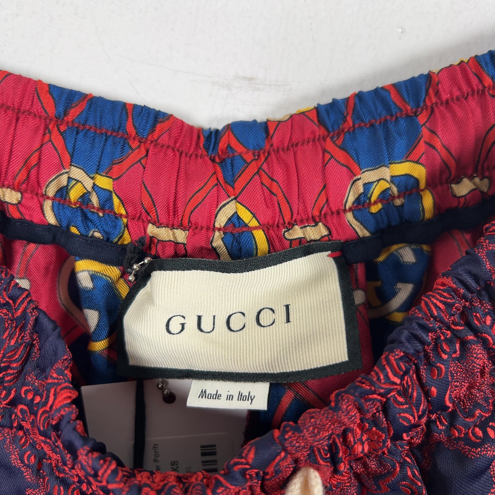 Gucci Jacquard Silk Monogram Jogger Pants